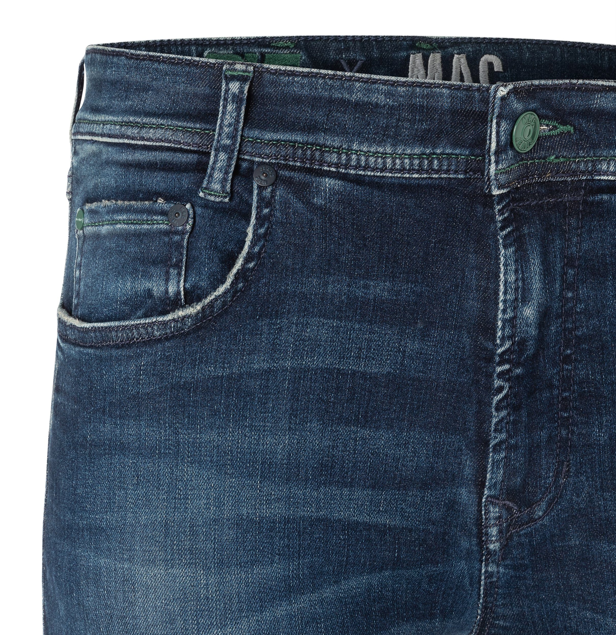 dark MAC used MacFlexx blue 5-Pocket-Jeans authentic