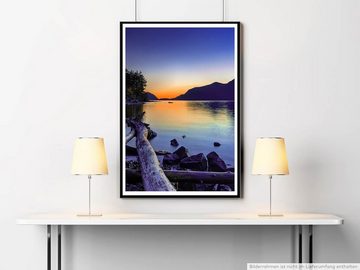 Sinus Art Poster Treibholz bei Sonnenuntergang 60x90cm Poster