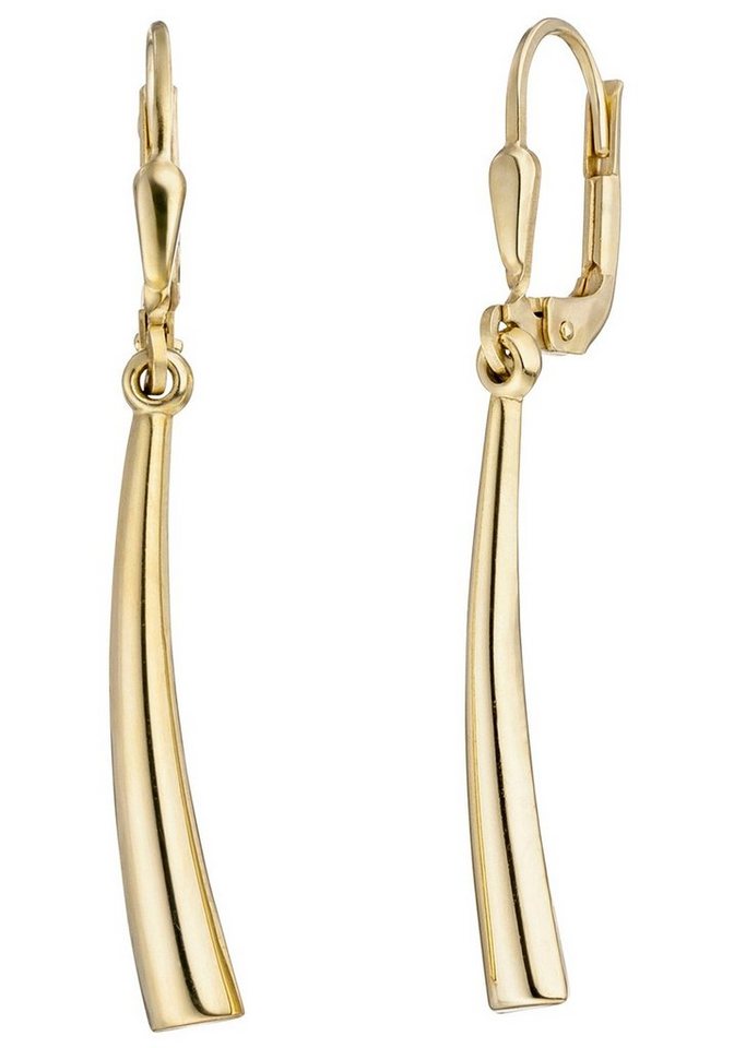 JOBO Paar Ohrhänger, 333 Gold, Die Ohrringe sind aus 333 Gelbgold gefertigt