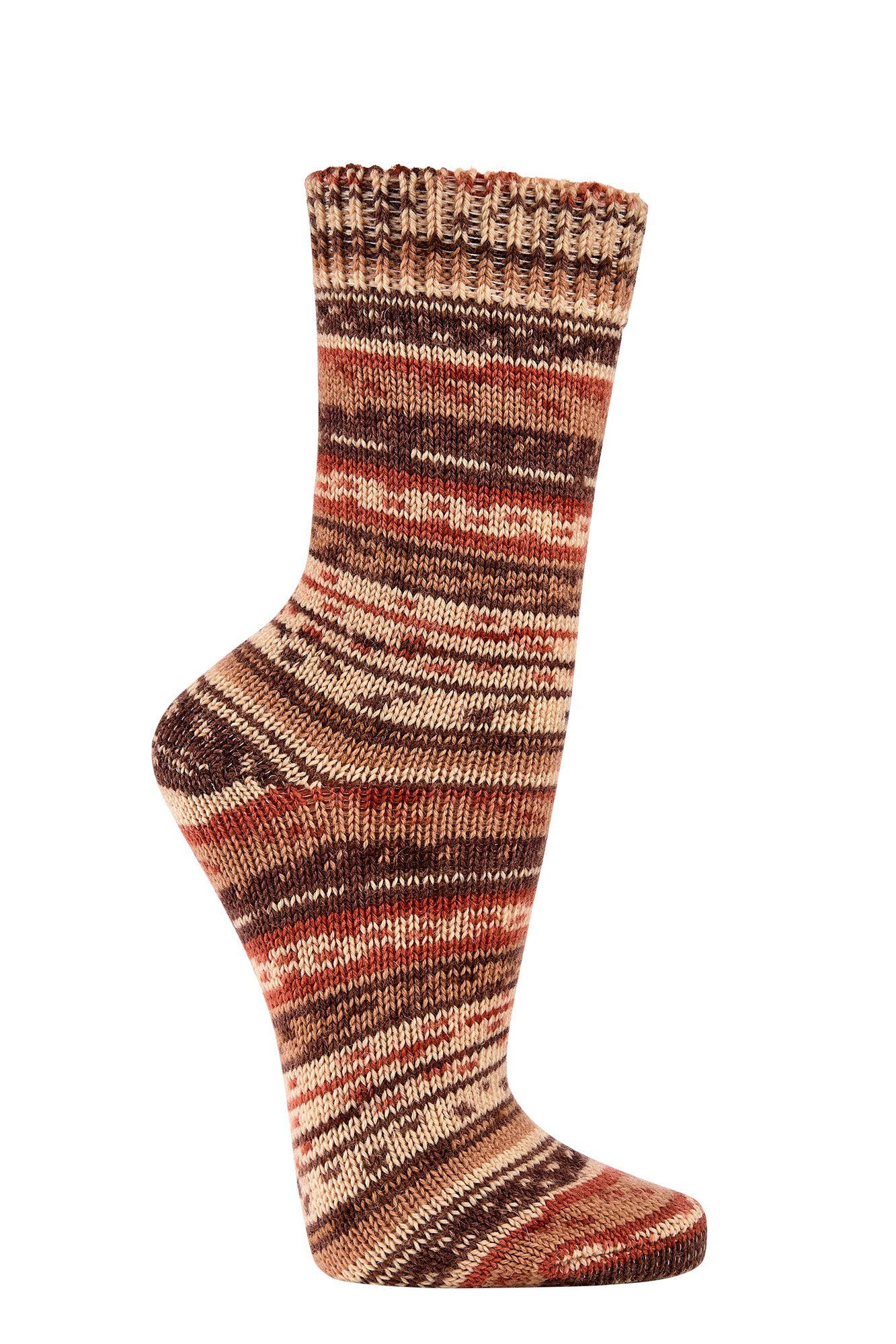 Wowerat Socken Wollsocken mit Farben (2 gestrickt von Paar) wie Farbverlaufgarn 70% schöne viele Oma Wolle