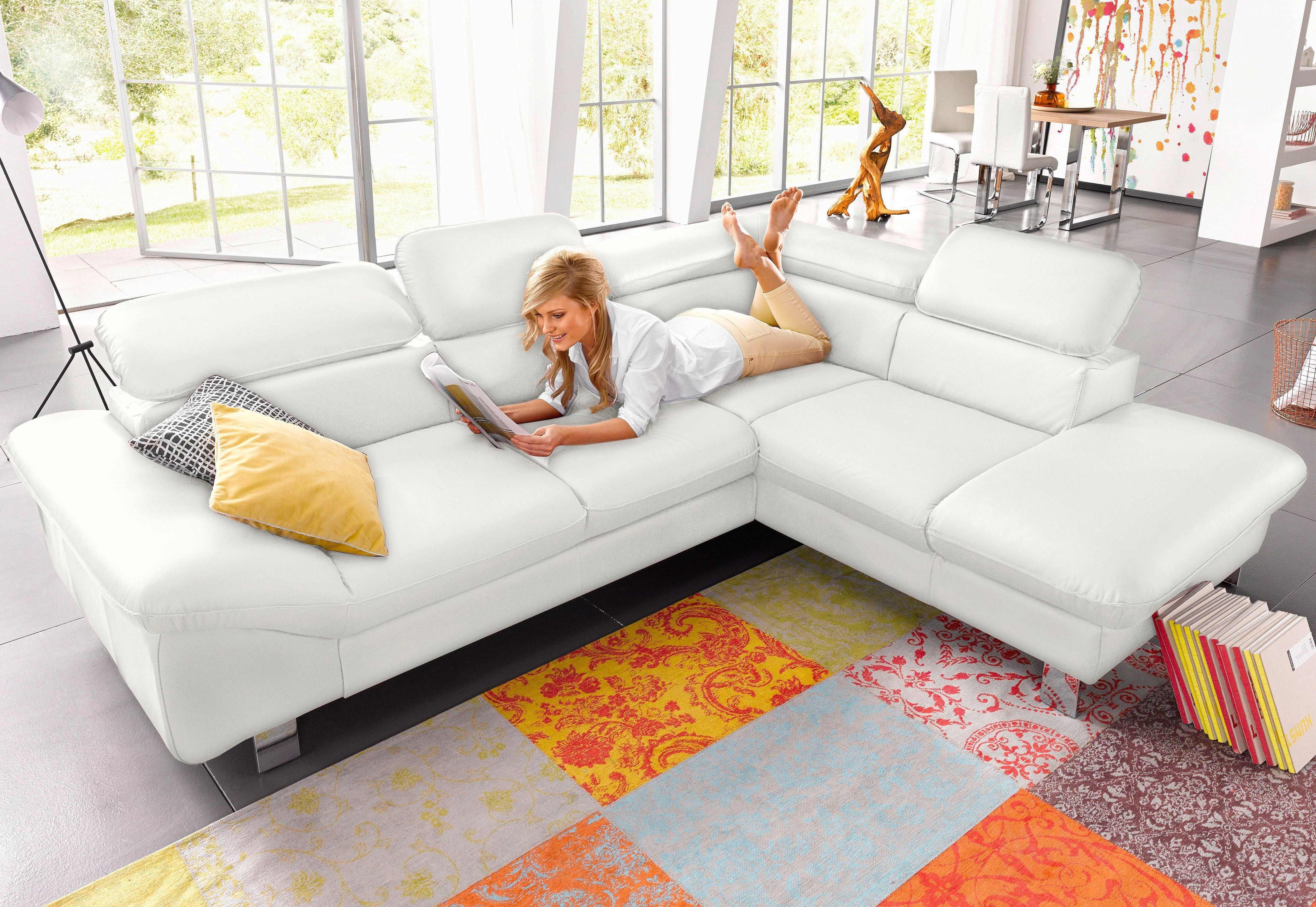 COTTA Ecksofa Driver L-Form, mit Kopfteilverstellung, günstig online kaufen
