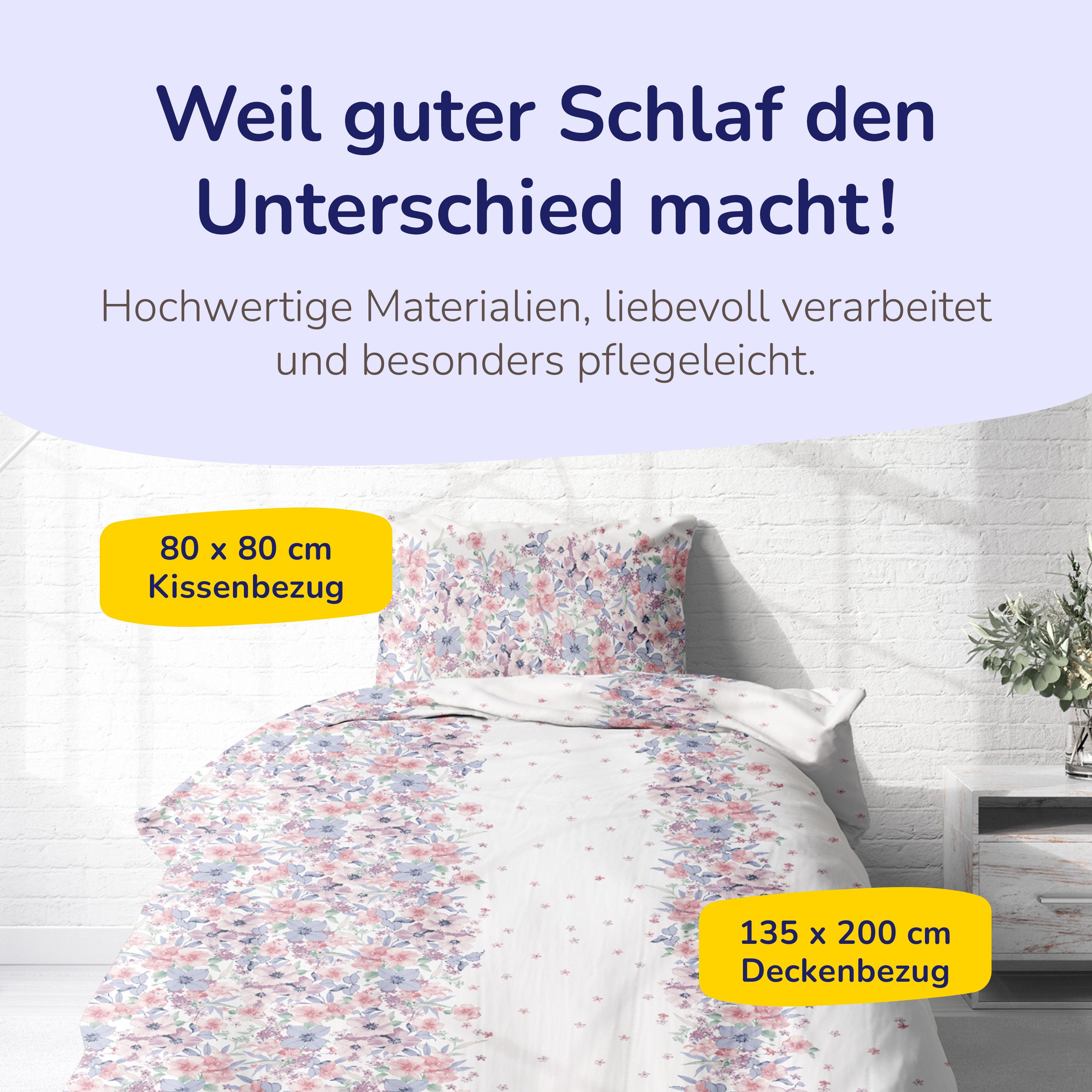 Träumschön Bettwäsche Premium Bettwäsche 135x200 oder 155x220 cm Baumwolle, günstig online kaufen
