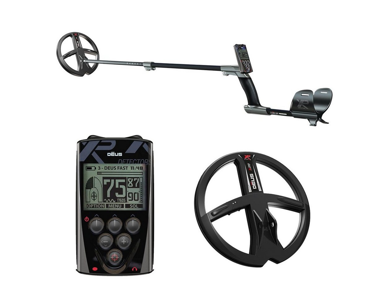 XP Metal Detectors Metalldetektor DEUS X35 22 RC, BOOST-Modus für mehr Suchtiefe