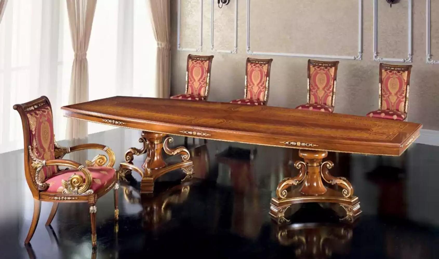 Xlmoebel Esstisch Luxuriöser Esstisch in Braun mit italienischem Design (1-St., Esstisch), Hergestellt in Europa
