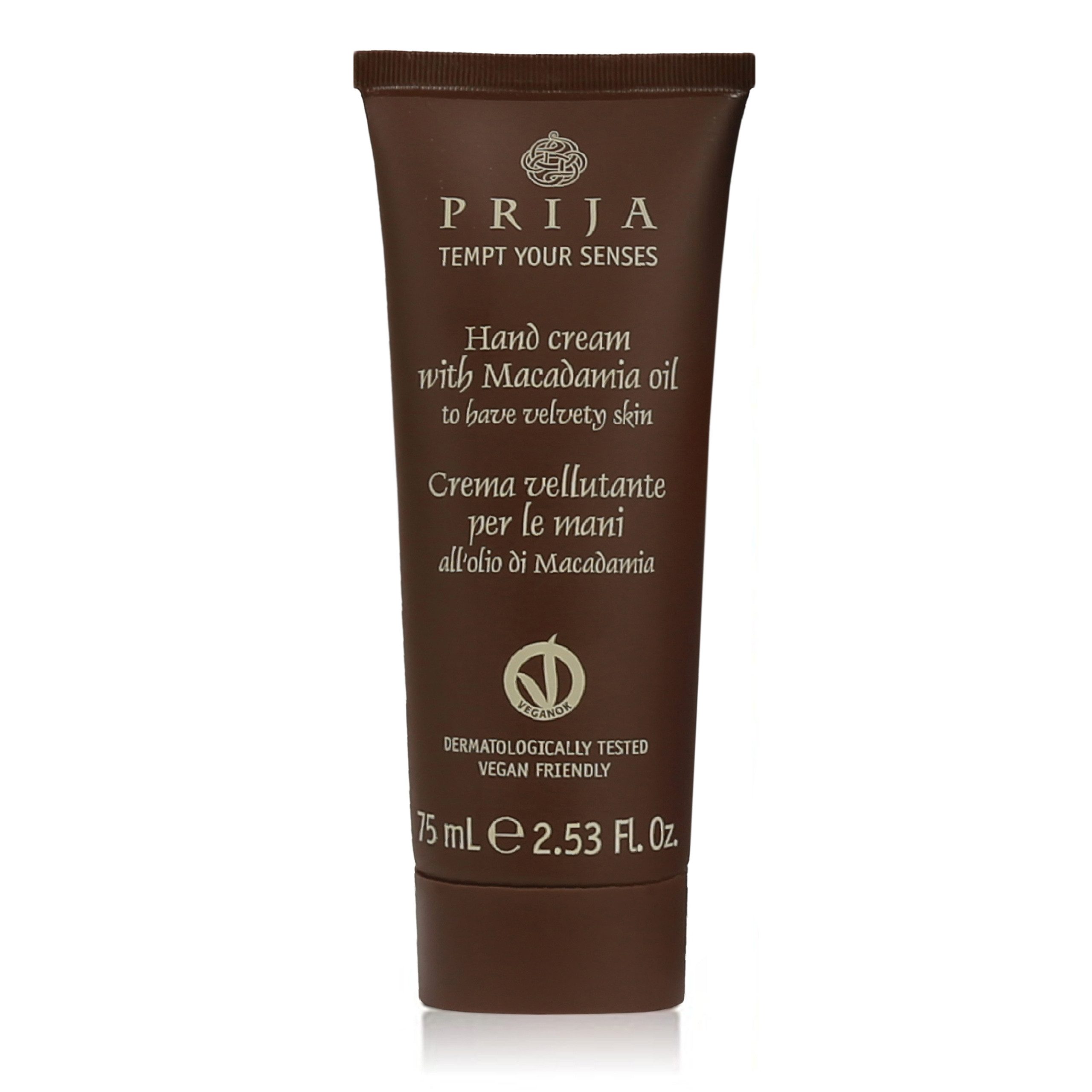 PRIJA Handcreme PRIJA Handcreme feuchtigkeitsspendend mit Macadamiaöl VEGAN 75 ml