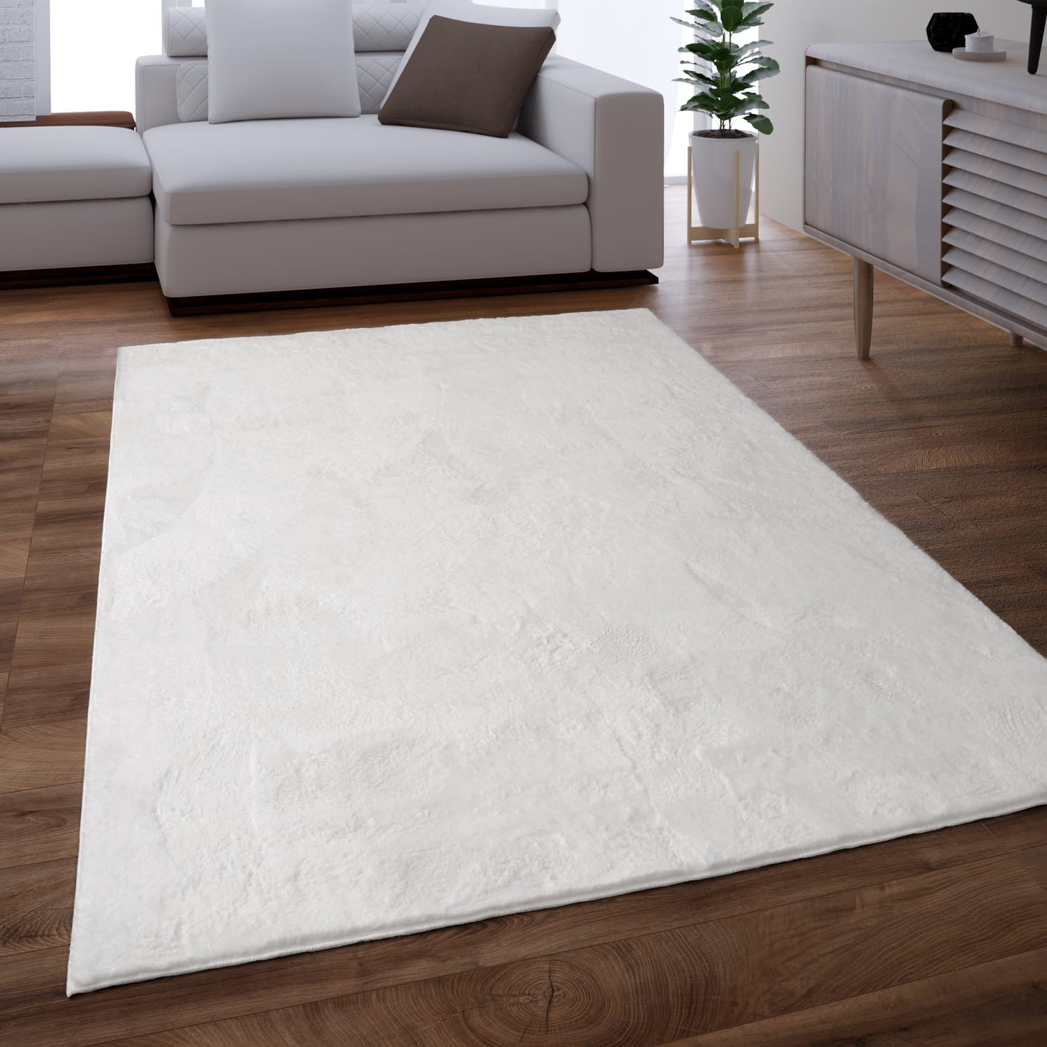 KADIMA DESIGN Teppich waschbar Einfarbig Wohnzimmer schmutzabweisend Teppic günstig online kaufen