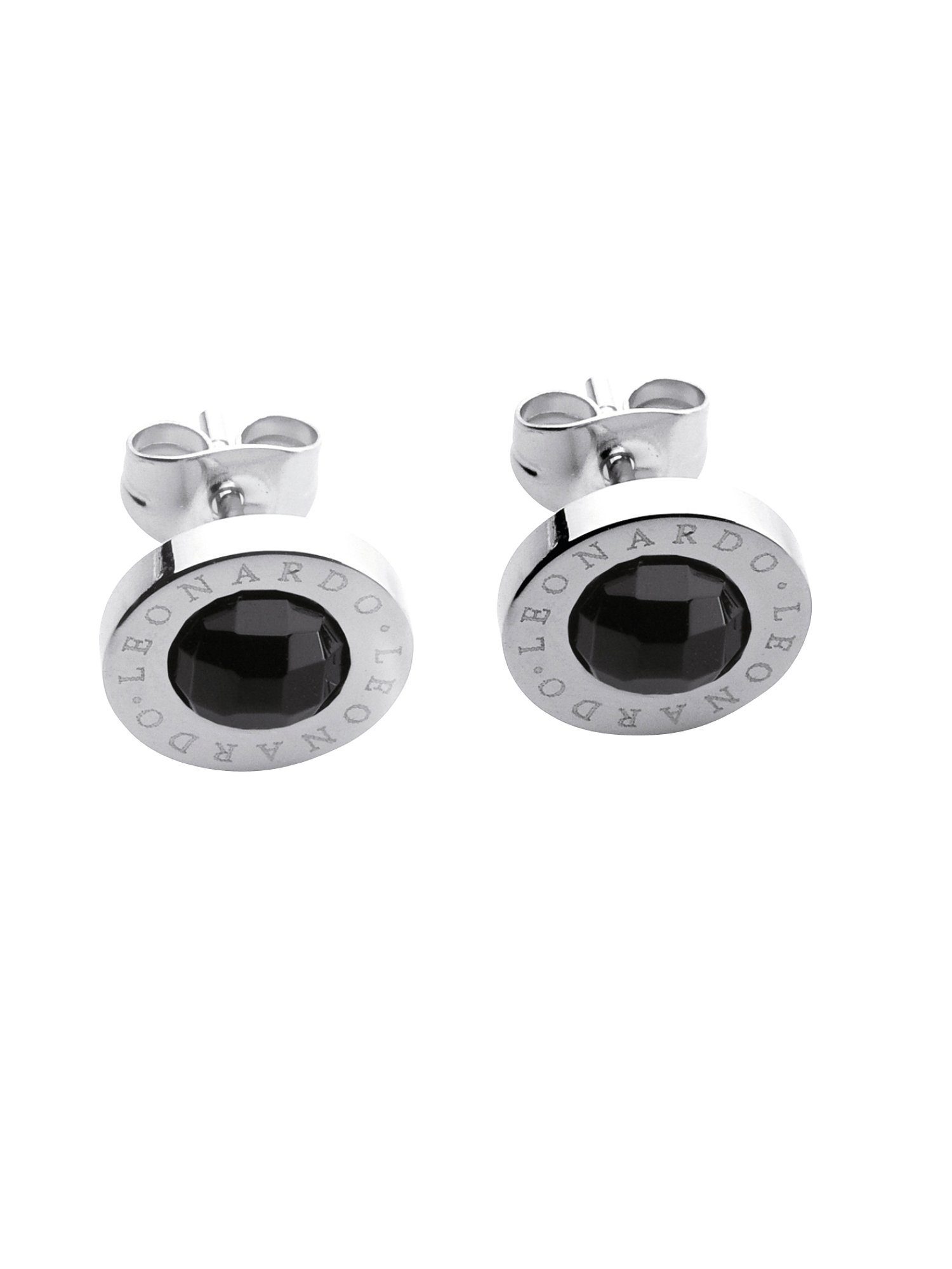 LEONARDO Paar Ohrstecker Leonardo Damen-Ohrstecker Edelstahl, Glas
