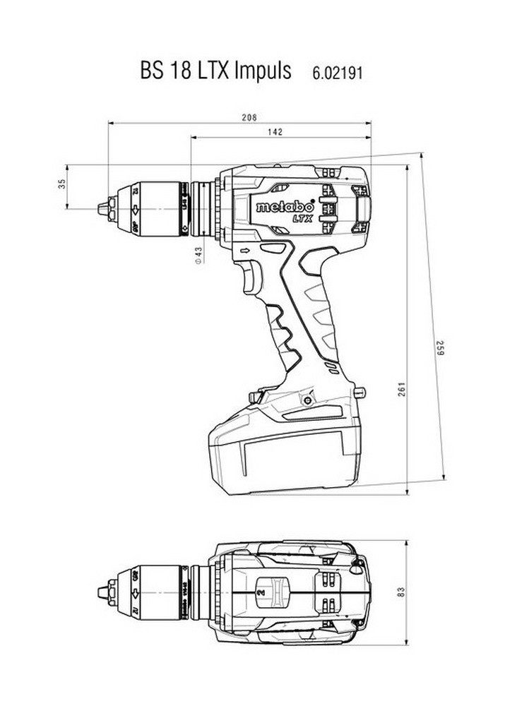 metabo Akku-Bohrschrauber BS 18 LTX Impuls, günstig online kaufen