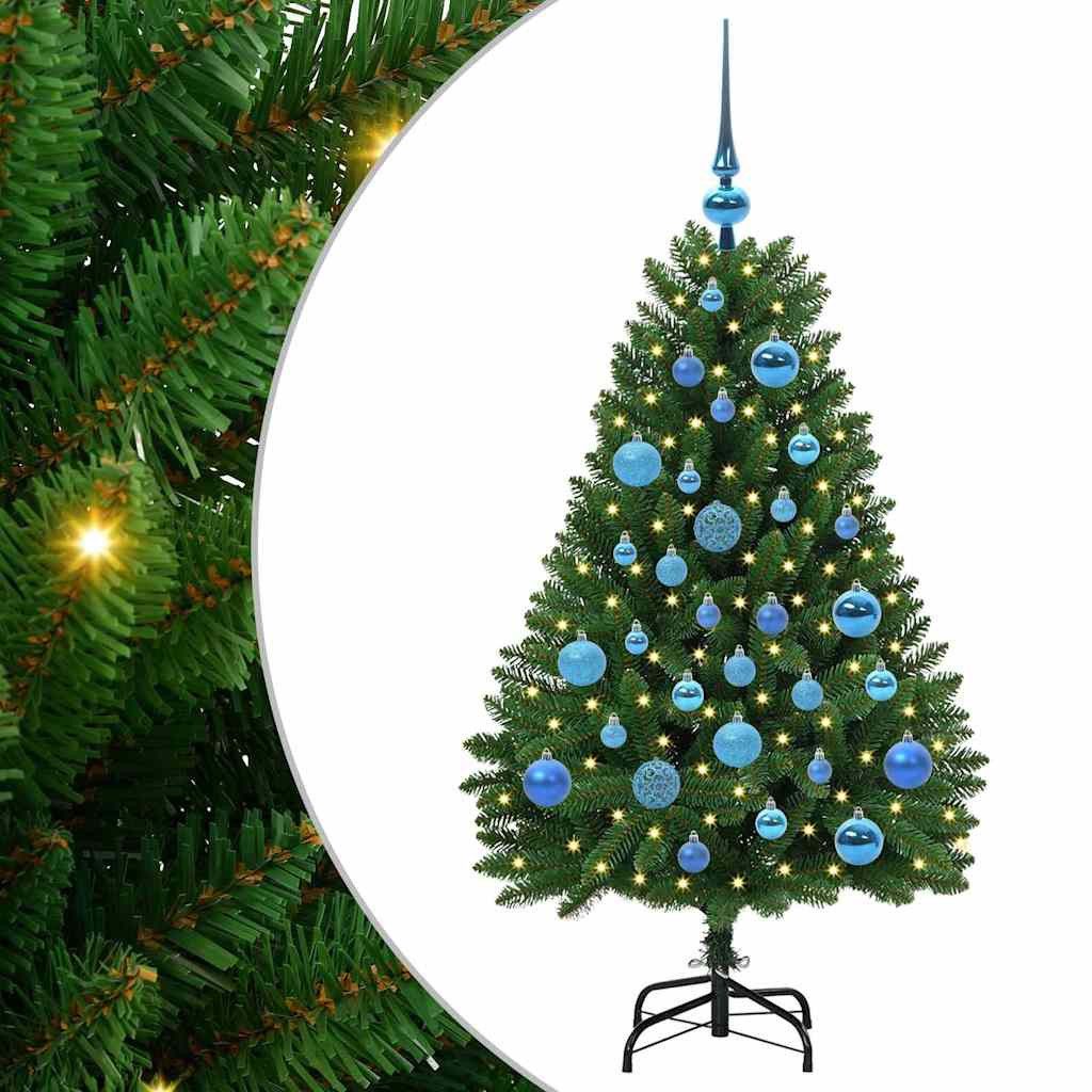 vidaXL Christbaumschmuck Künstlicher Weihnachtsbaum Grün 120 cm PVC und Metall (1-tlg)