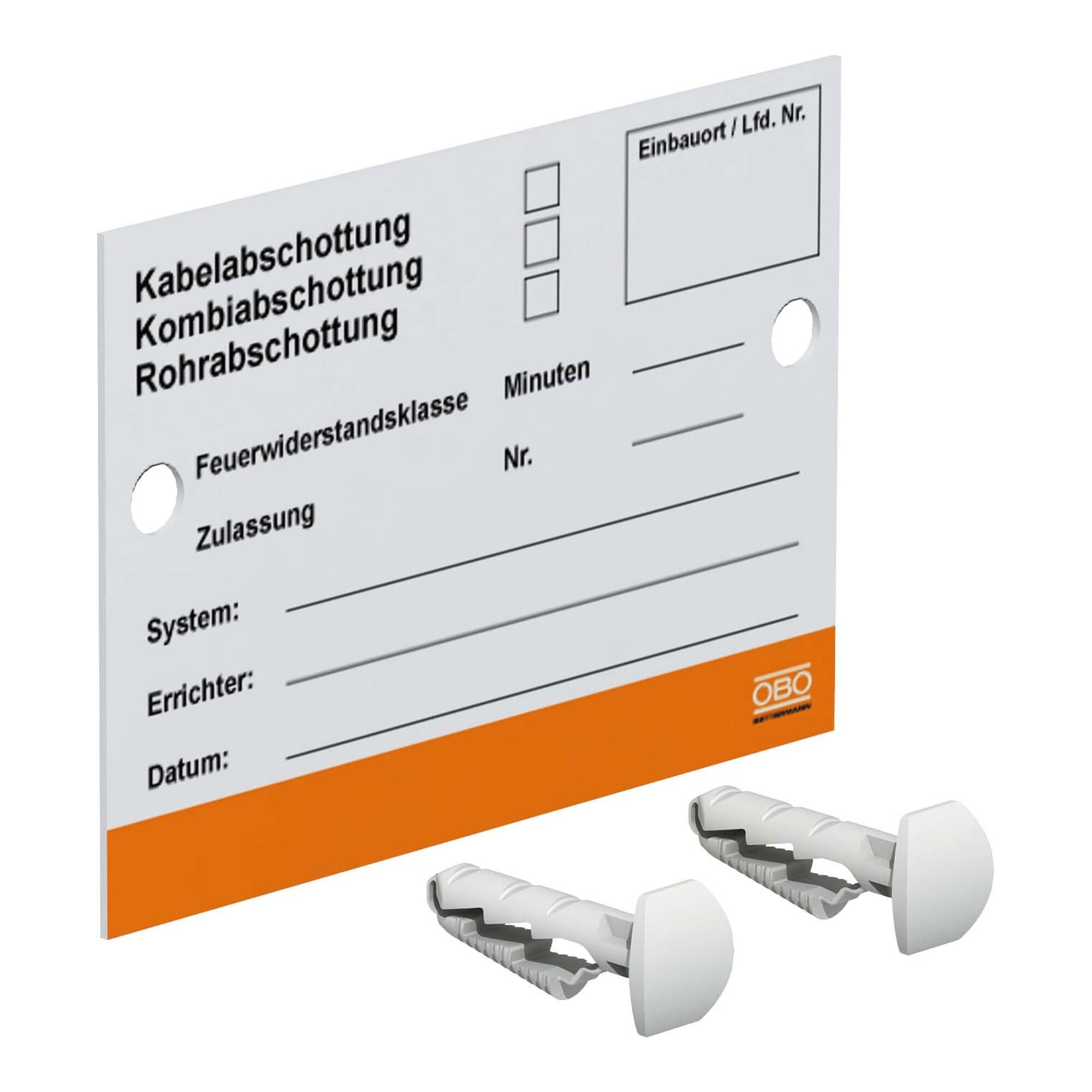 OBO BETTERMANN Kabelbinder OBO Bettermann Vertr Kennzeichnungsschild KS-S DE