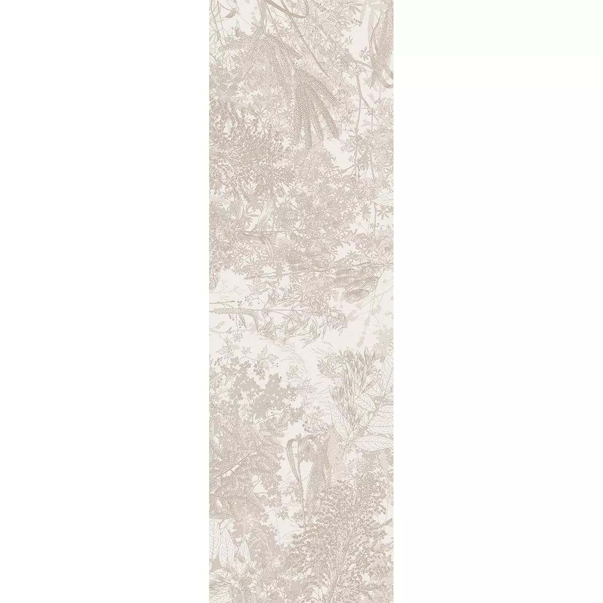 Garnier Thiebaut Tischläufer Tischläufer Mille Esprit Jardins Chanvre 55x180 cm, jacquard-gewebt