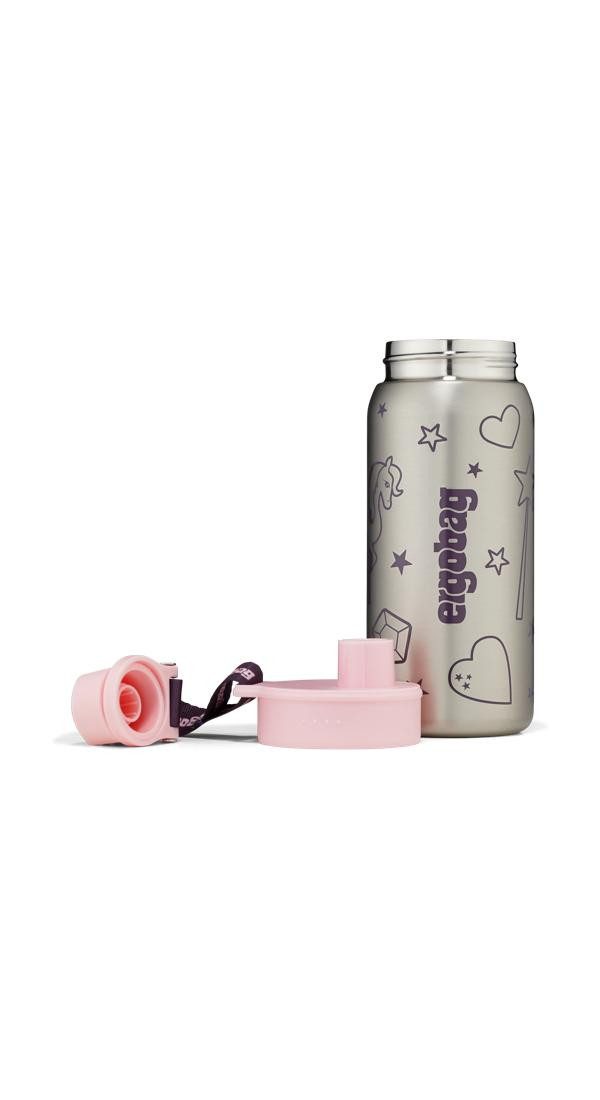 ergobag Trinkflasche Edelstahl Trinkflasche, auslaufsicher und kohlensäuregeeignet