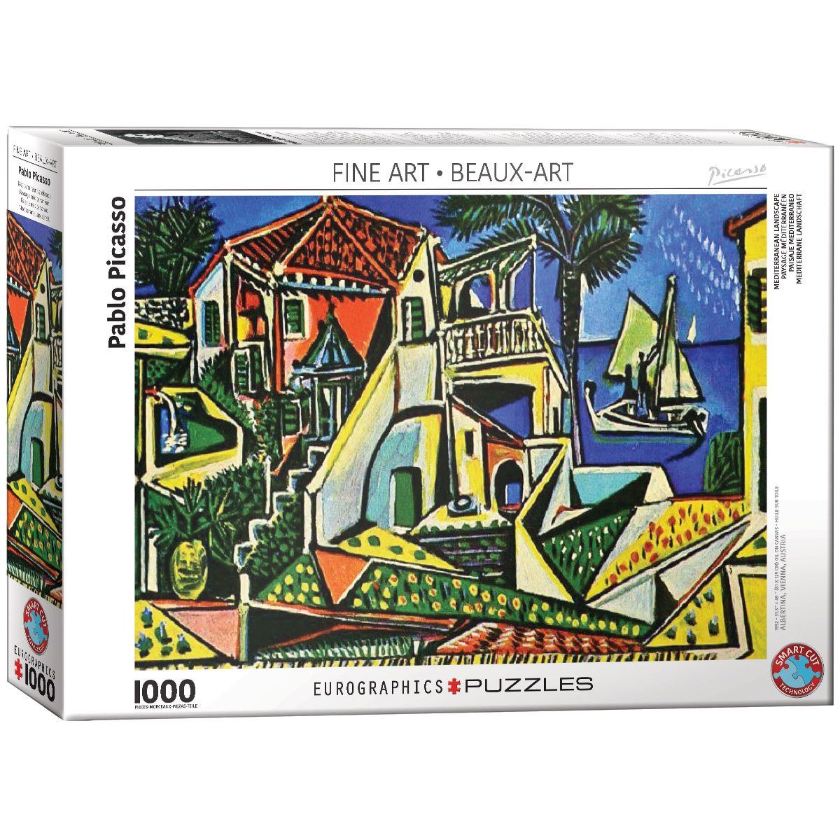 EUROGRAPHICS Pablo Puzzle, Puzzleteile Puzzle Picasso Mediterrane 1000 Landschaft