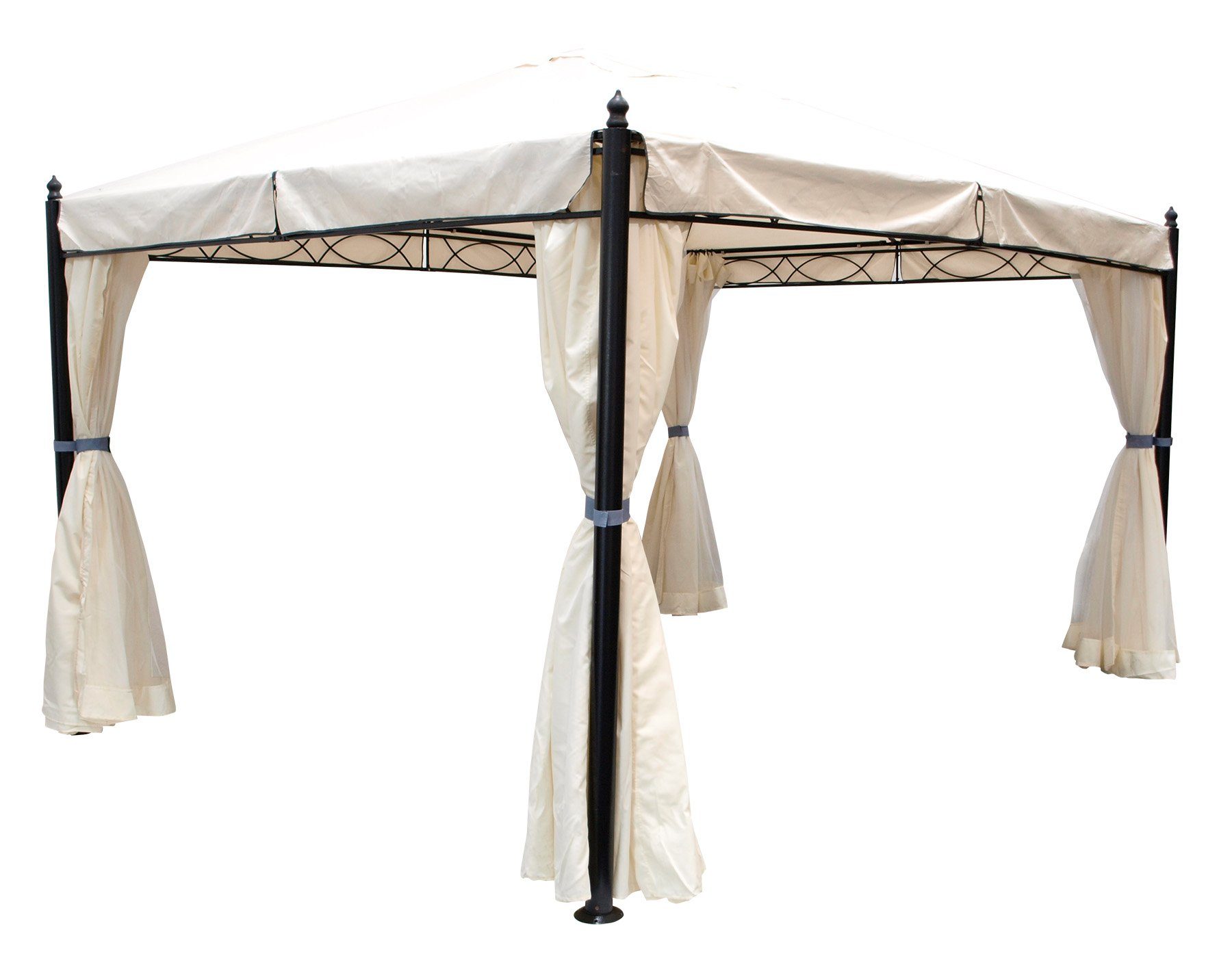DEGAMO Pavillon-Ersatzdach RIVOLI, 300x400cm rechteckig, Polyester PVC-beschichtet ecru