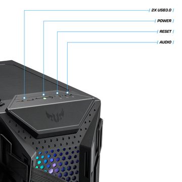 Kiebel Raiden 14 TUF Powered by ASUS Gaming-PC (Intel Core i7 Intel Core i7-14700KF, RTX 4070 Ti SUPER, 32 GB RAM, 2000 GB SSD, Wasserkühlung, WLAN, ARGB-Beleuchtung)