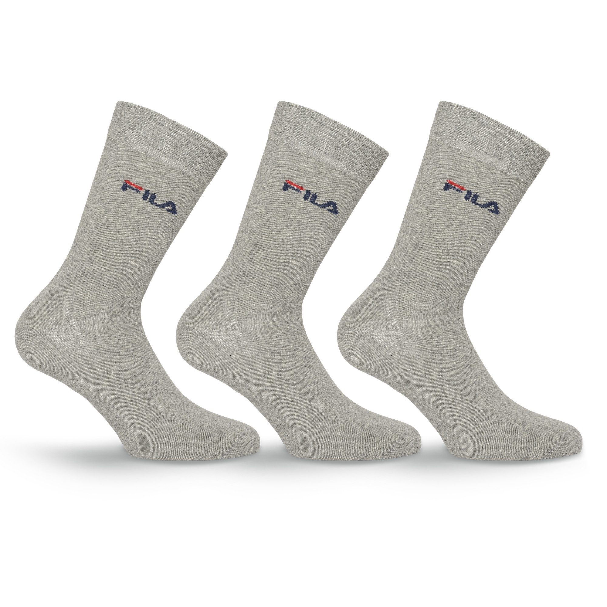 Fila Socken (3 Paar) mit feinem Rippenbündchen