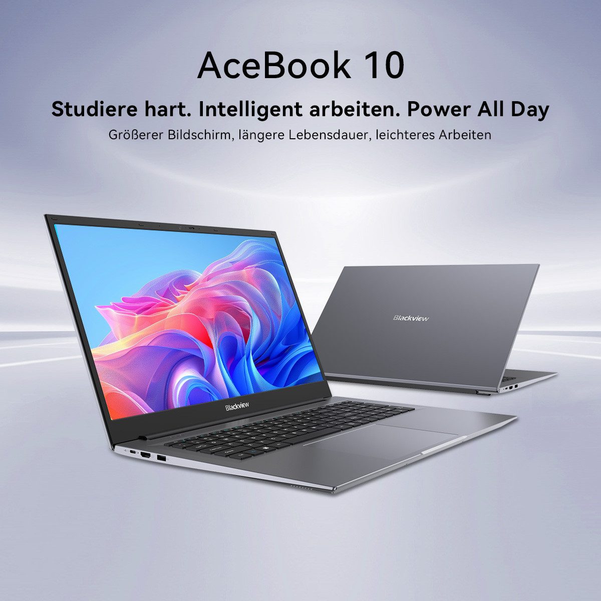 blackview 18.5" FHD IPS Acebook10 Intel Core N150 Notebook Notebook (Intel N150 Intel Core N150, 512 GB SSD, Windows 11 Pro, FHD+ IPS, Silikon-Tastaturschutzfoli)