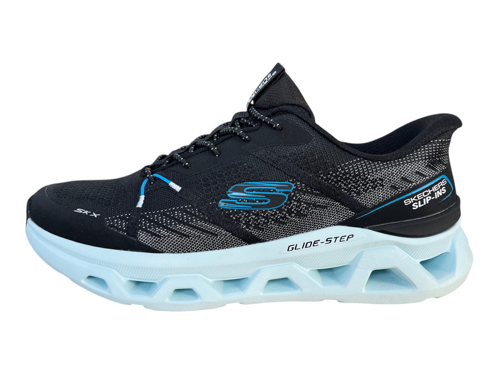 Skechers Skechers Herren GLIDE-STEP ALTUS-APHT Slip-ins 233023/BKAQ black/aqua Slipper