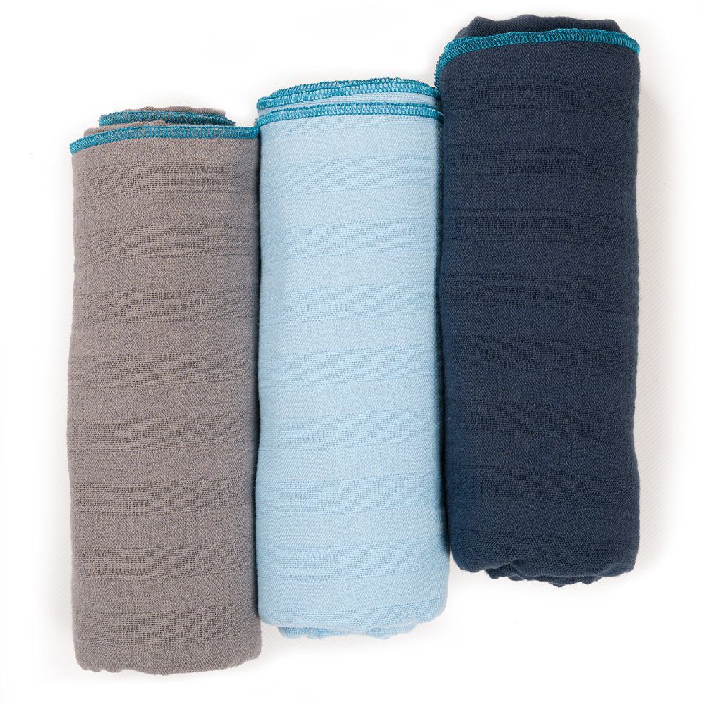 Spucktuch Bio Musselin Tücher 3er-Pack 100% Bio Baumwolle