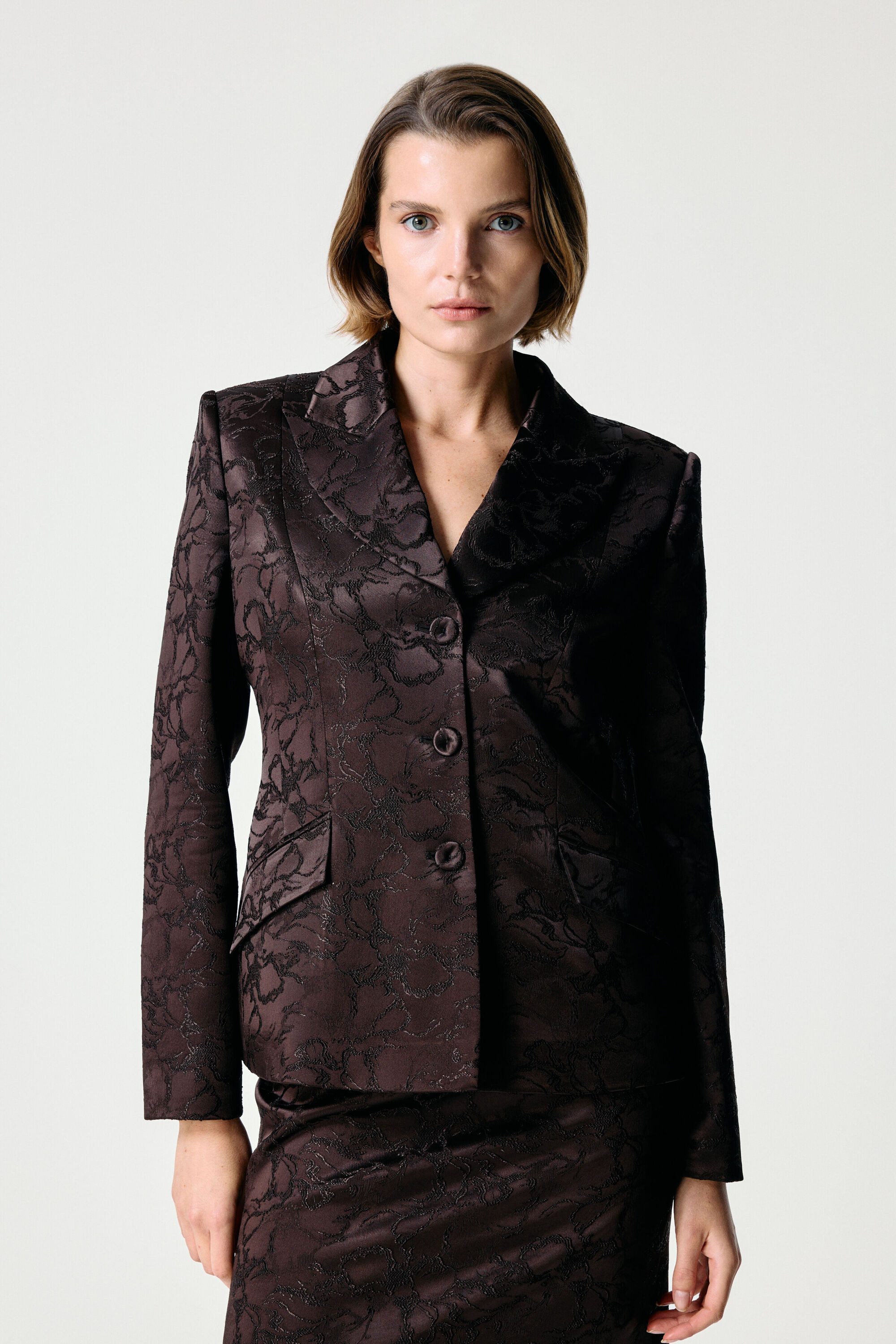 adL Kurzblazer Jacke mit Taschendetails