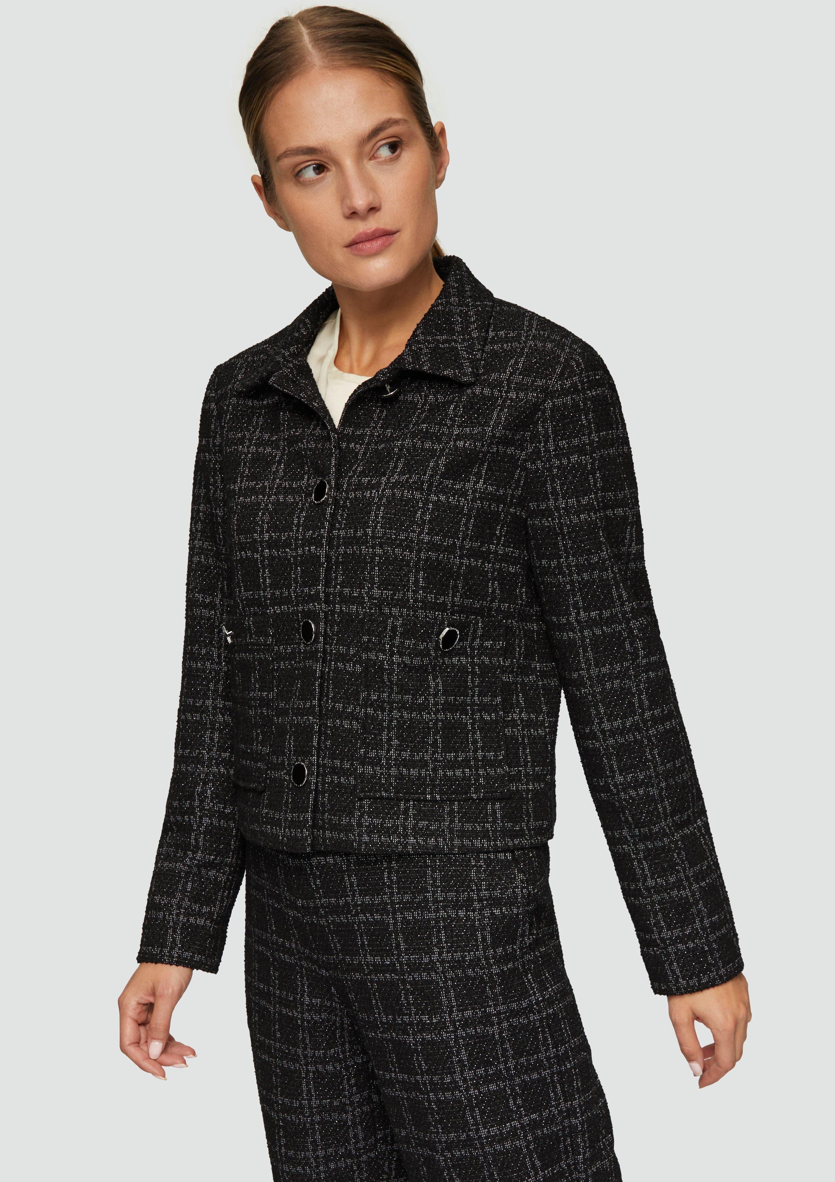s.Oliver BLACK LABEL Jackenblazer Bouclé-Jacke mit günstig online kaufen