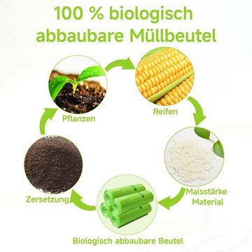 Caterize Müllbeutel Biomüllbeutel 2.6 gal Bio Müllbeutel 10L Biomülltüten Kompostierbare
