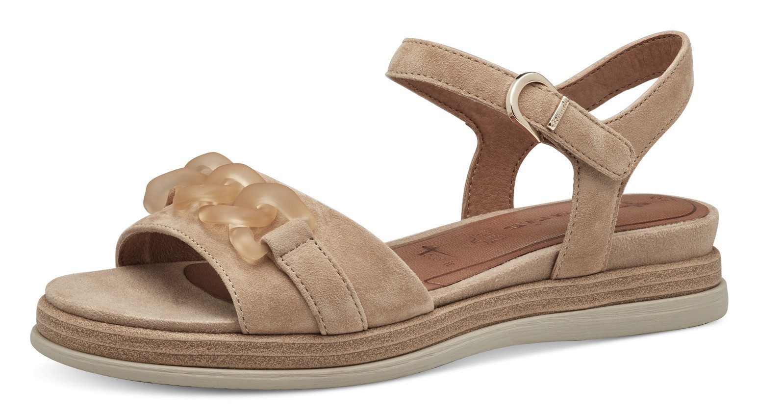Tamaris Keilsandalette, Sommerschuh, Riemchensandale mit mattierter günstig online kaufen