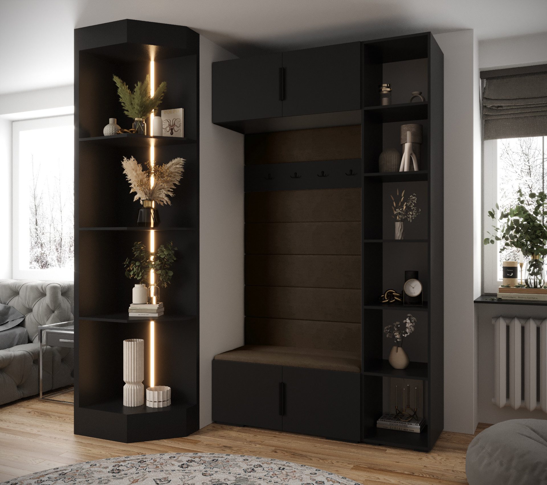 ABIKS MÖBEL Kompaktgarderobe INOVA 1 SATZ günstig online kaufen