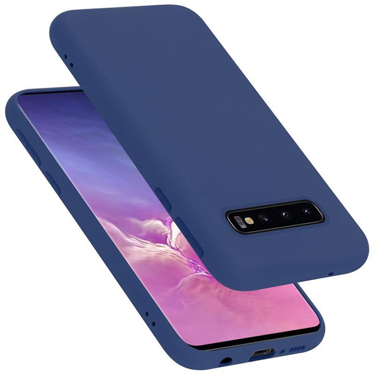 Cadorabo Handyhülle für Samsung Galaxy S10 4G Hülle Samsung Galaxy S10 4G, Flexible Hülle TPU Silikon Schutzhülle Back Cover Case
