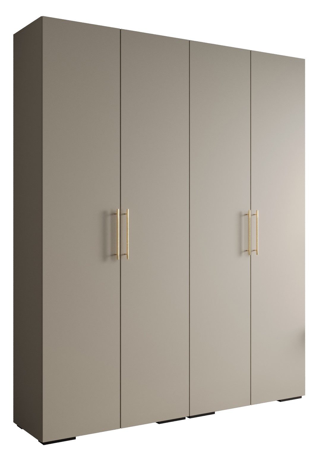 ABIKS MÖBEL Drehtürenschrank INOVA 3 Schlafzimmerschrank mit Kleiderstange und Regalen
