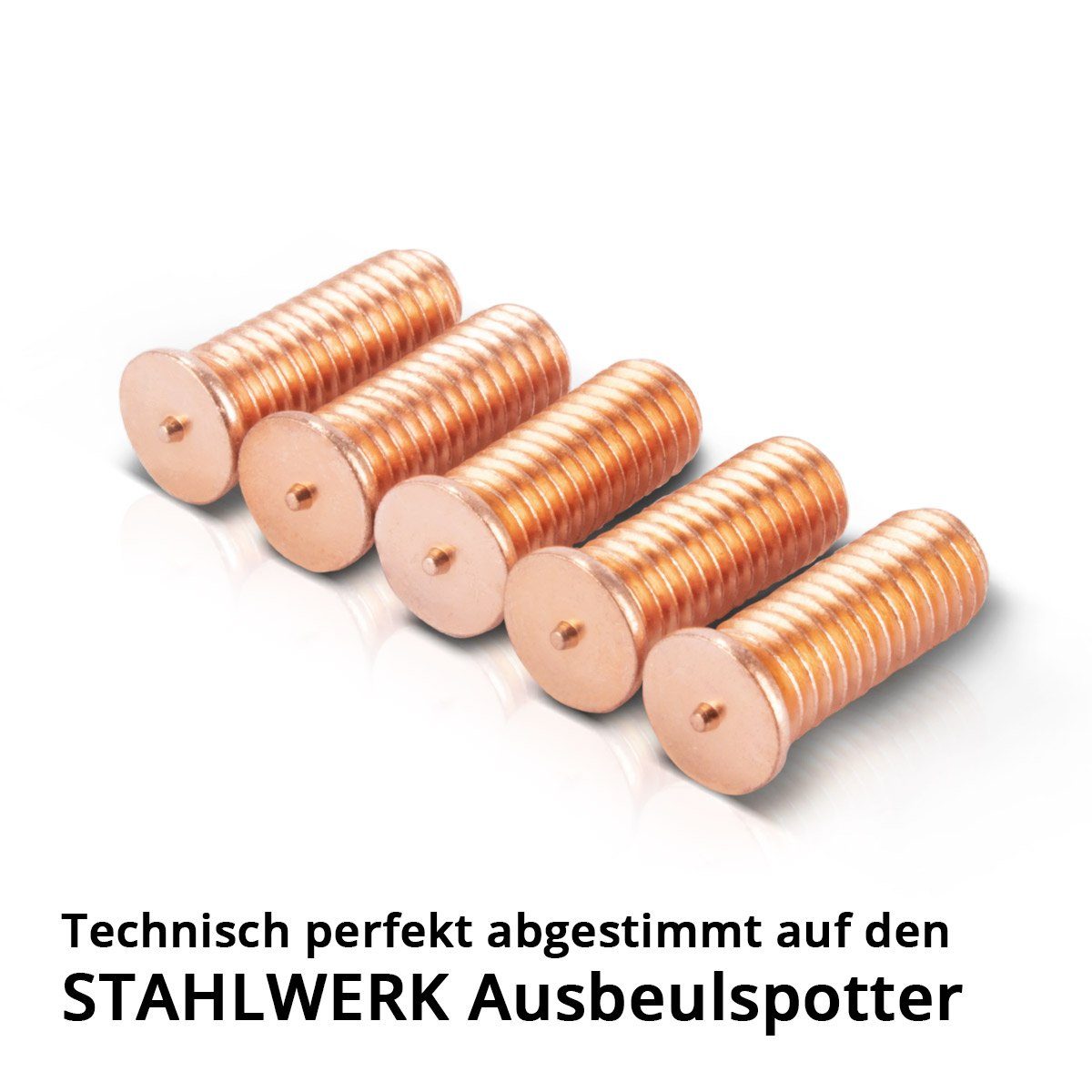 STAHLWERK Elektroschweißgerät Schweißbolzen M6 Gewinde 100er Repair, Smart Set, 100-tlg