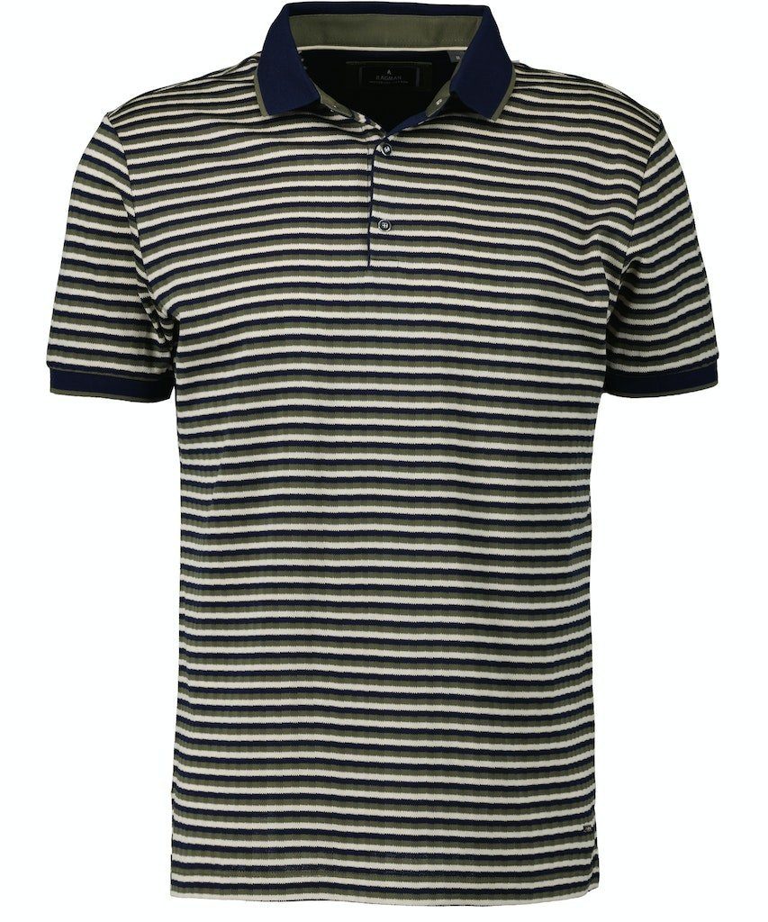 RAGMAN T-Shirt Ragman / He.Polo / Polo striped 348 THYMIAN