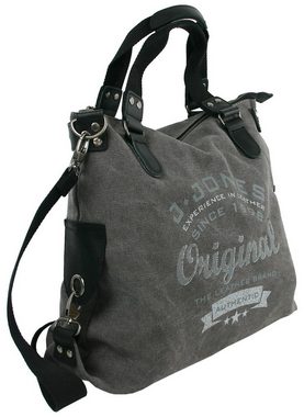 J JONES JENNIFER JONES Hobo Damen Umhängetasch aus Canvas, Große Vintage Schultertasche