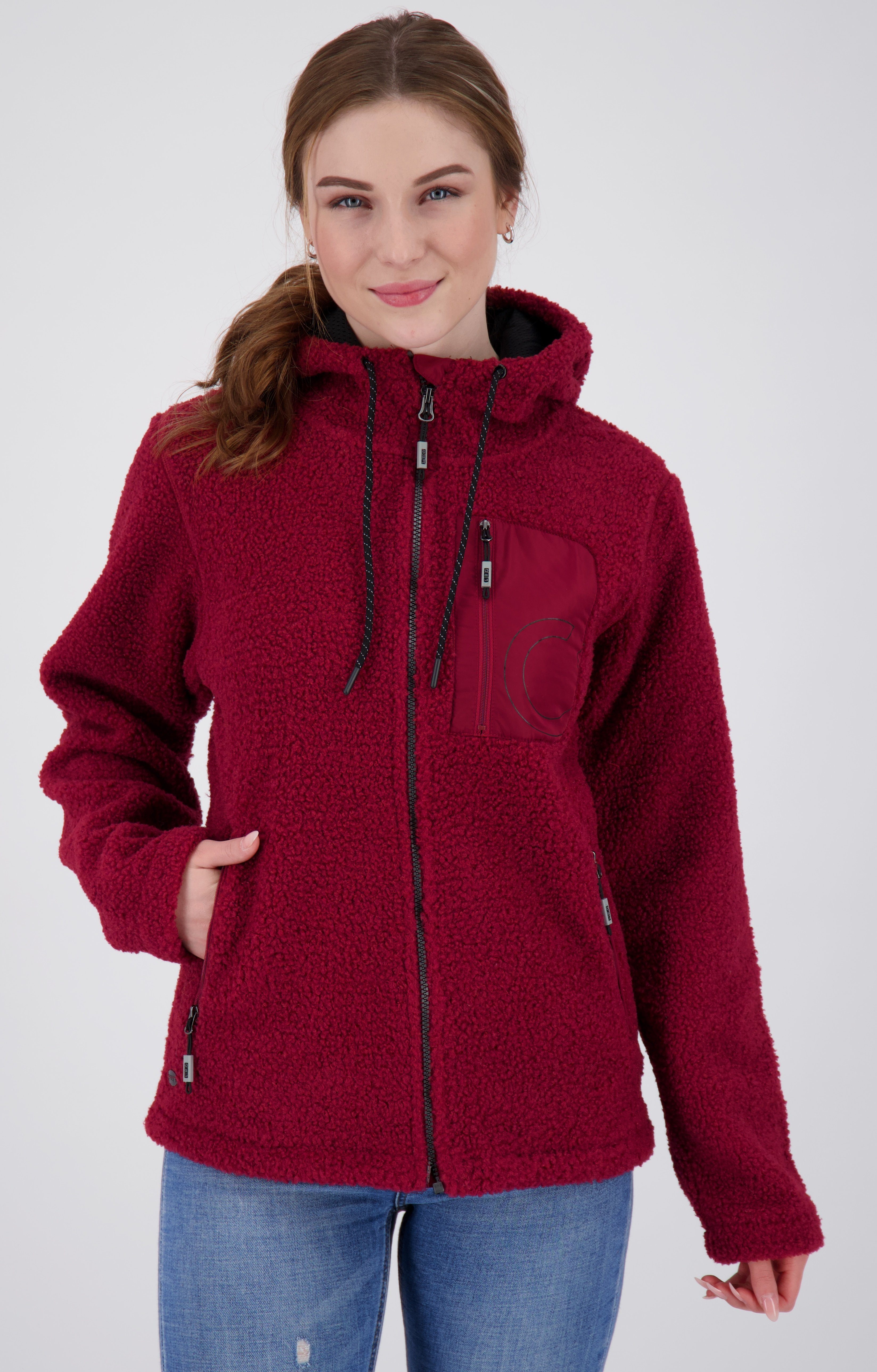 Großen WOMEN erhältlich Active Größen NEW auch CAMBLY DEPROC Fleecejacke rhubarb in