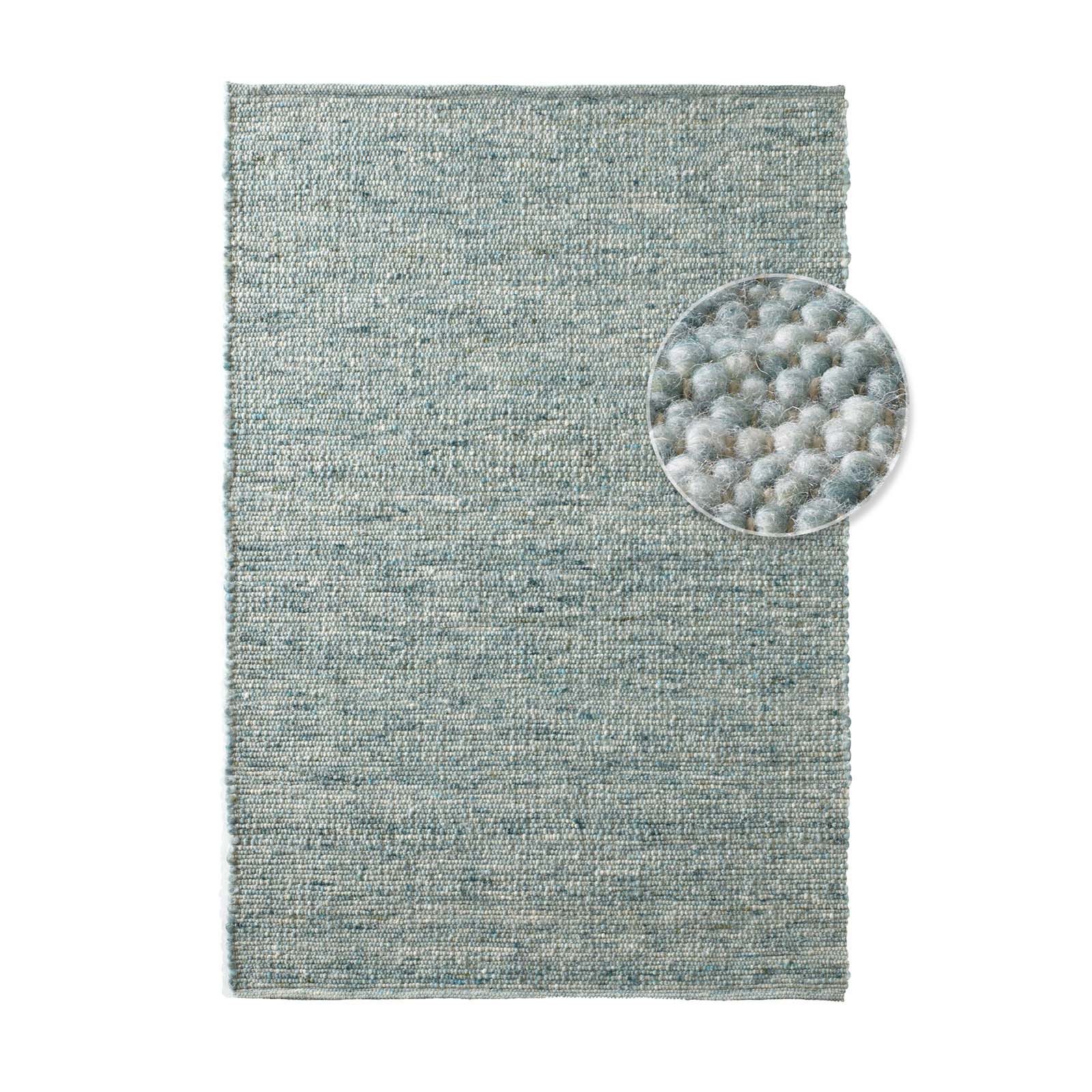 TaraCarpet Wollteppich TaraCarpet Handwebteppich Malmoe Fashion, rechteckig, Höhe: 10 mm, Handgewebter Teppich grün Wohnzimmer Schlafzimmer Esszimmer 070X130