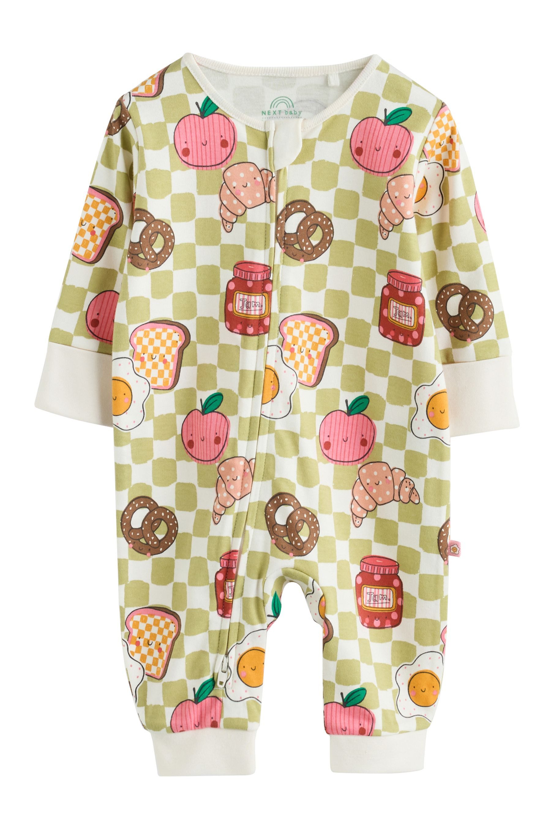 Next Schlafoverall Babyschlafanzüge mit Zweiwege-RV, 3er-Pack (3-tlg) – Bild 3 von 5