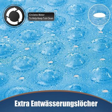 Coonoor Wanneneinlage Badewannenmatte rutschfest 100*40cm Duschmatte maschinenwaschba