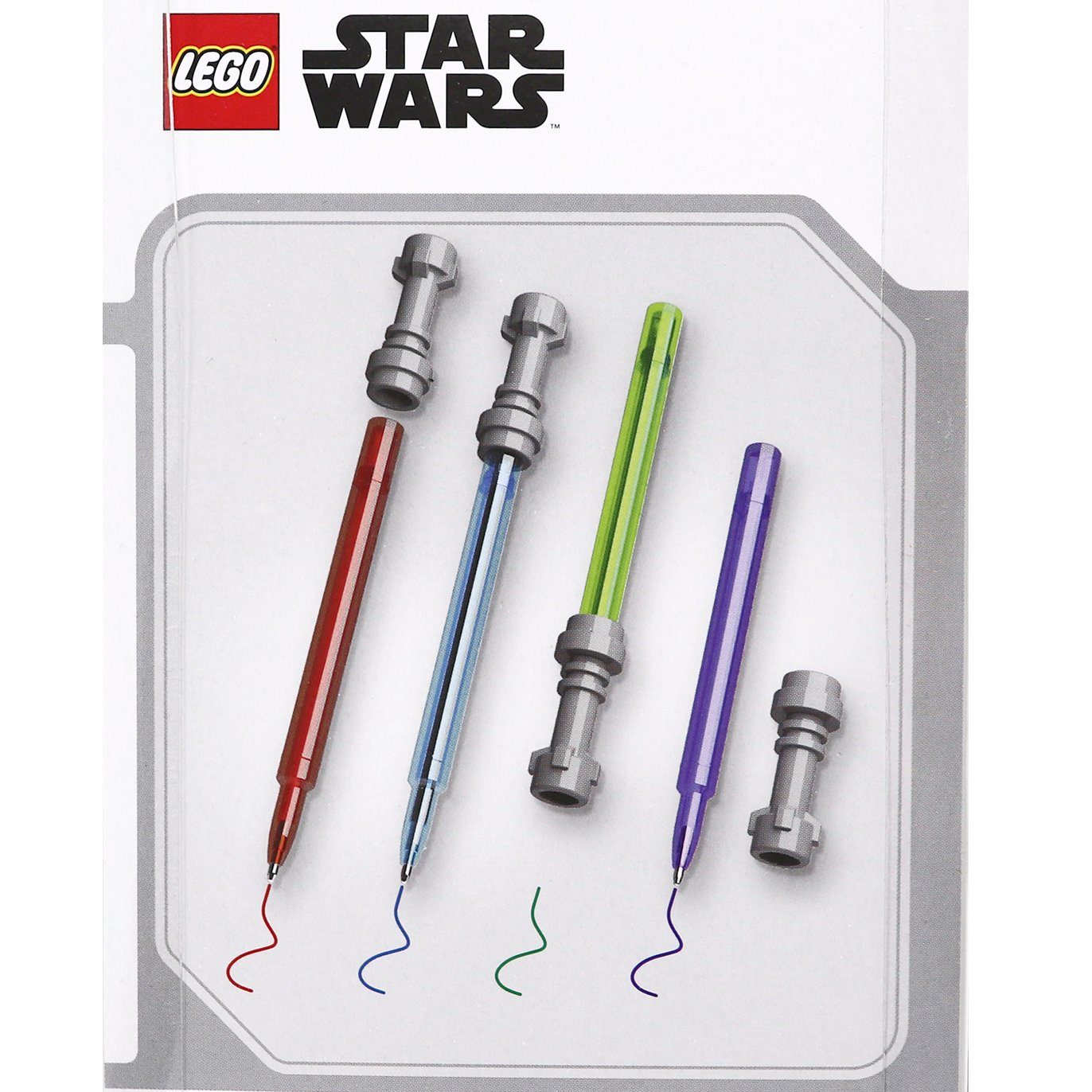 Set Gelstift Joy Toy Schreibgeräteetui Star 4er Wars Lichtschwert LEGO
