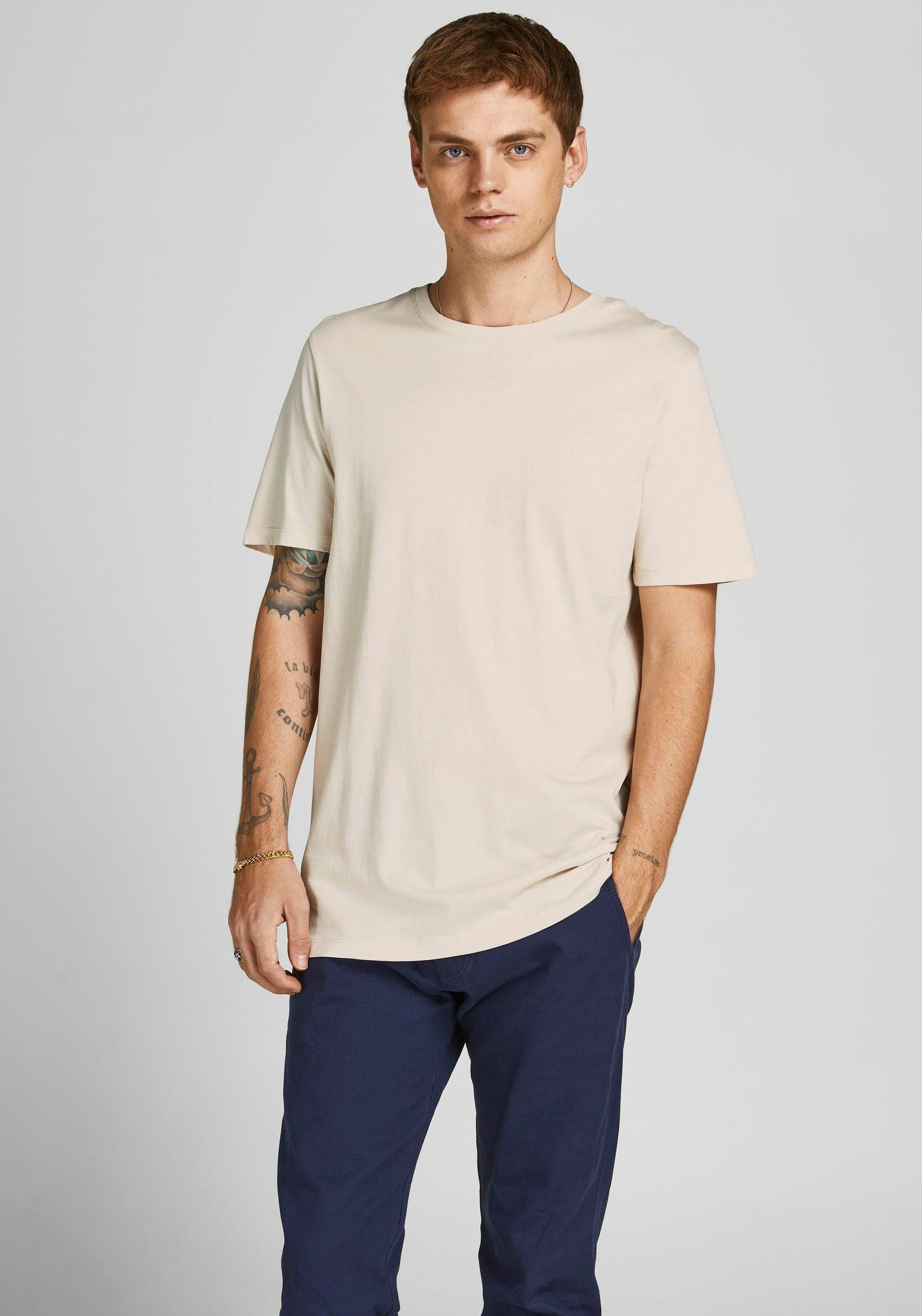 Jack & Jones T-Shirt BASIC offwhite TEE ORGANIC