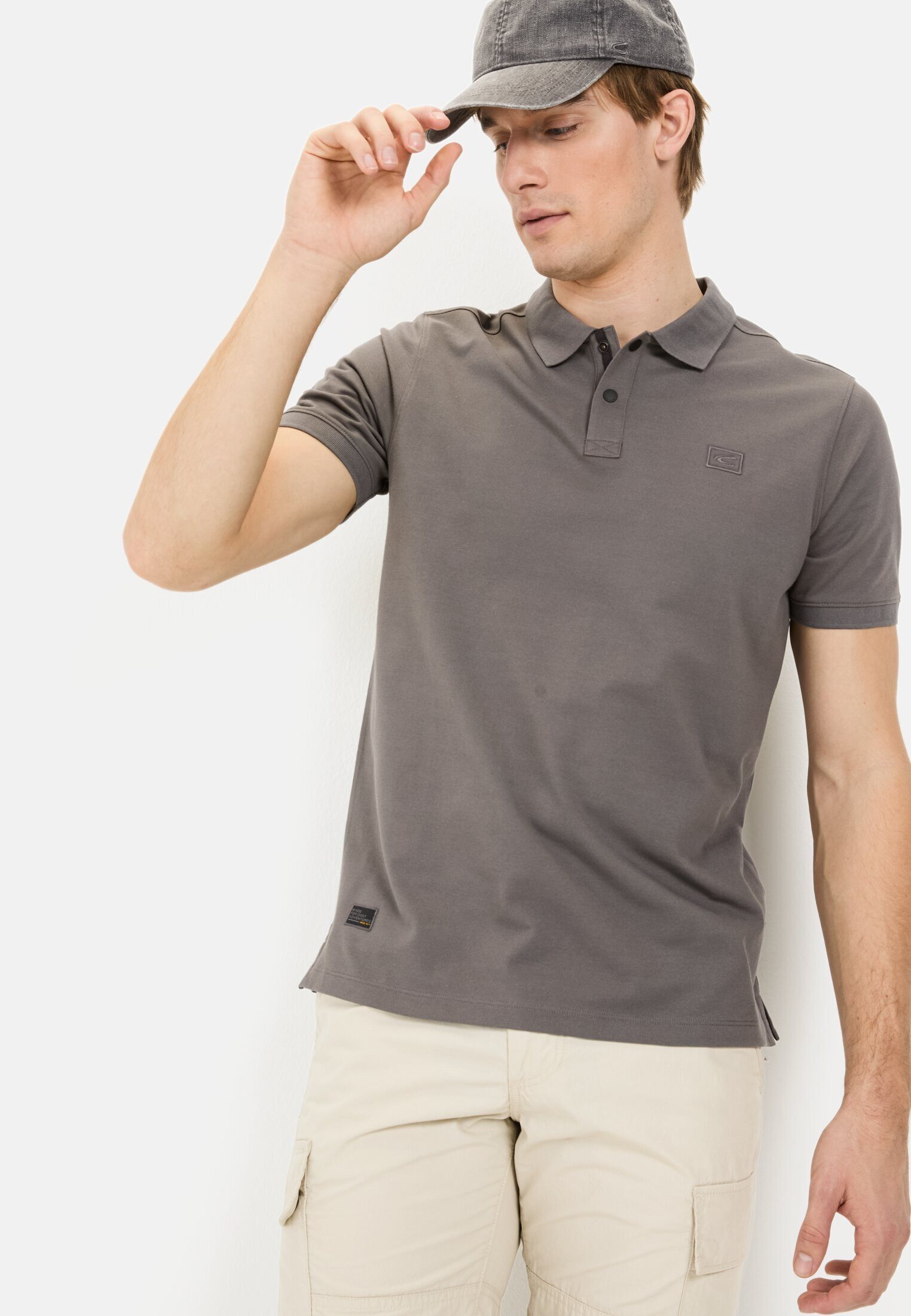 camel active Poloshirt aus einem Baumwollmix Kurzarm Polo Shirts_Poloshirt