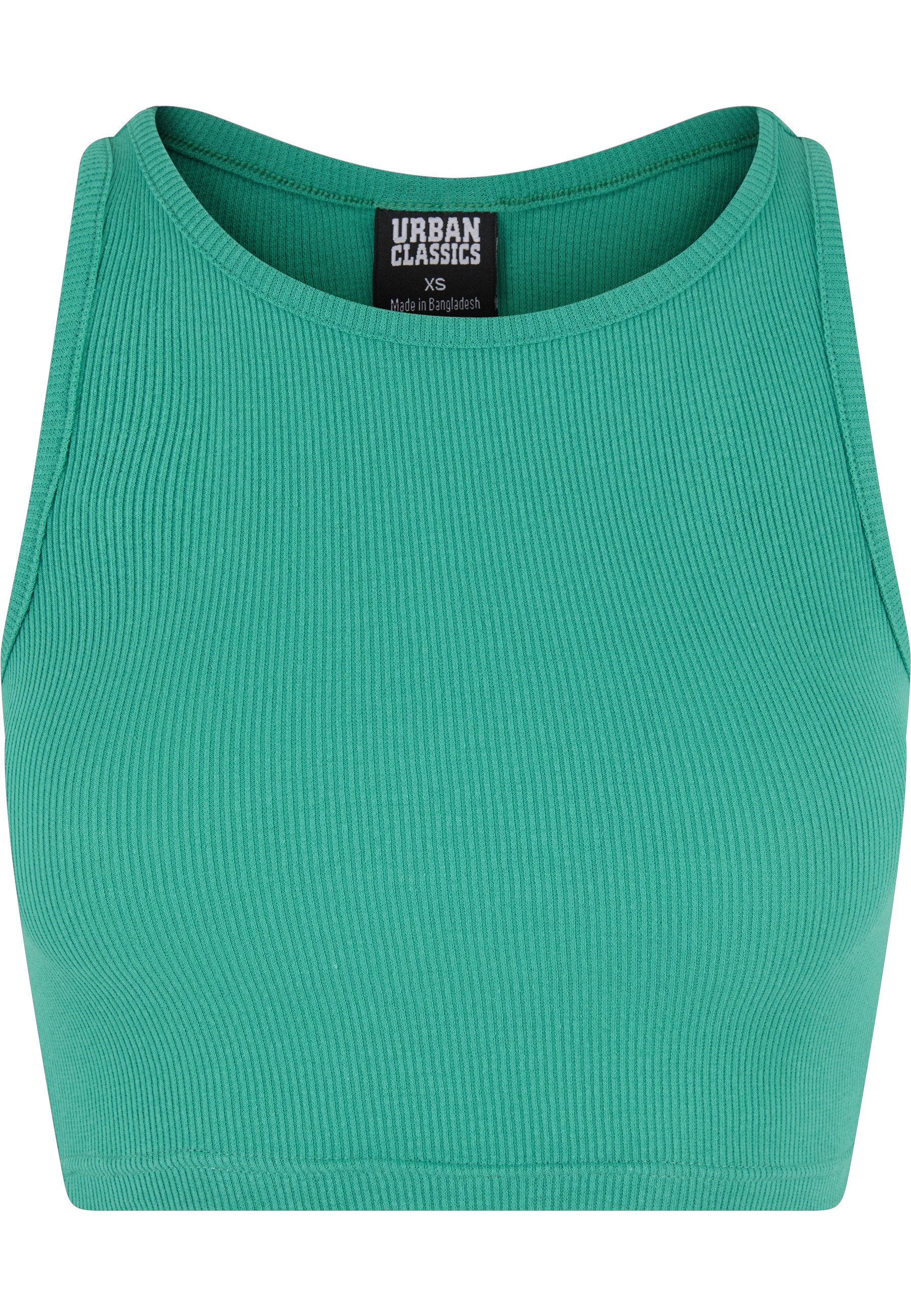 URBAN CLASSICS Tanktop Urban Classics Damen Ladies Cropped Rib Top (1-tlg)