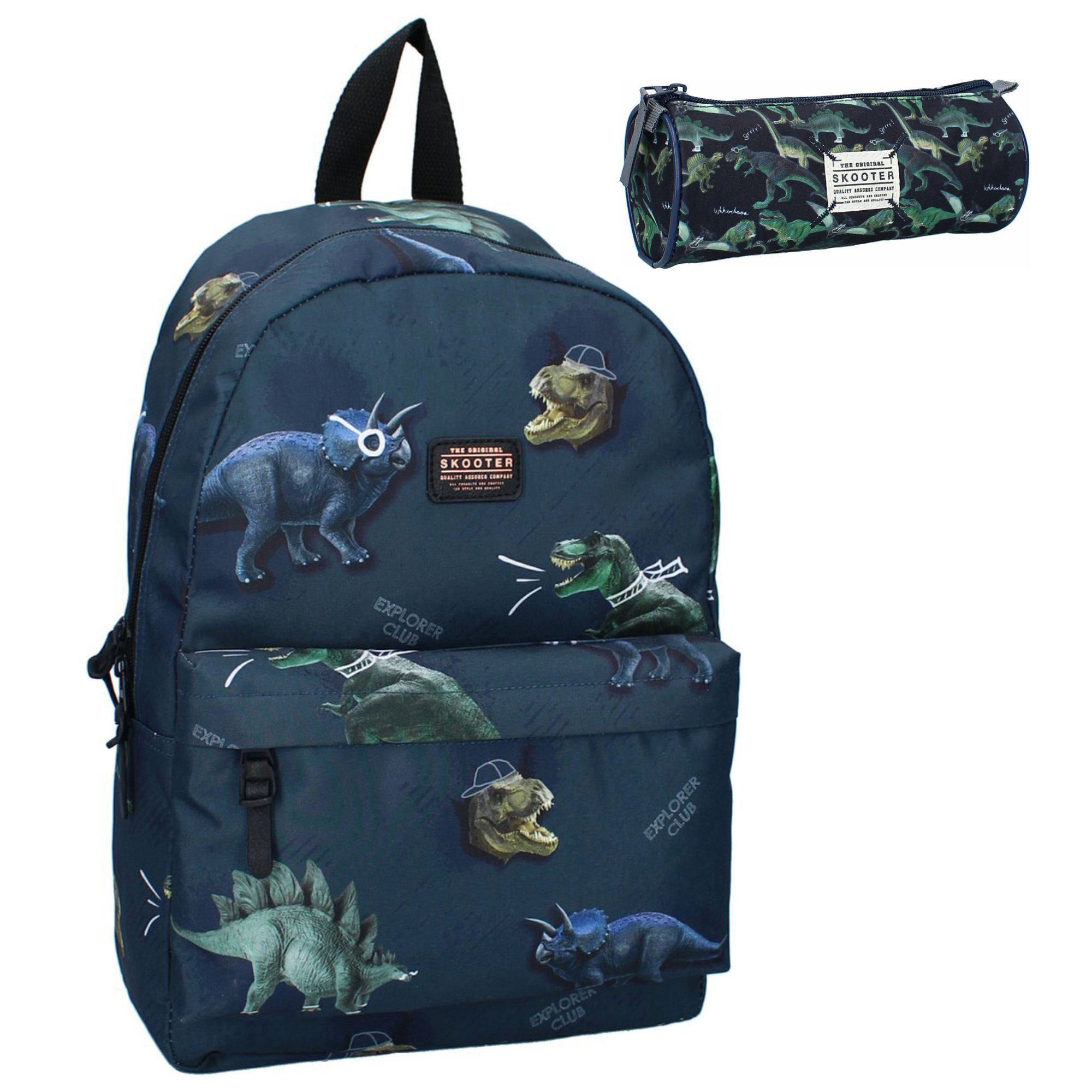 Vadobag Kinderrucksack Dinosaurier Kinder Rucksack mit Federmäppchen Tasche