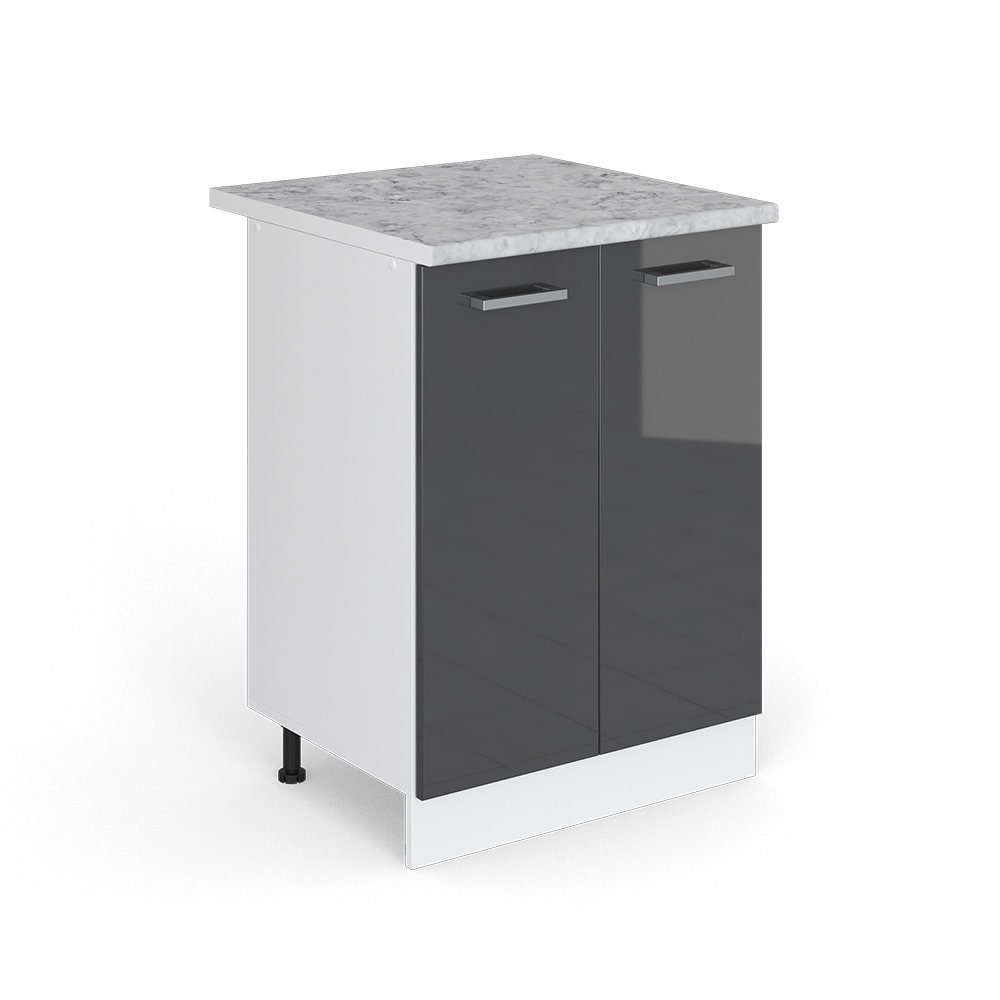 Vicco Schranksystem R-Line, Anthrazit Hochglanz/Weiß, 60 günstig online kaufen