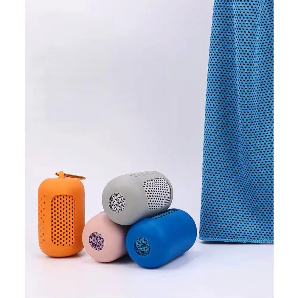 Sport-Knight® Sporthandtuch Microfaser Handtuch, mit Tragebox, saugfähig und schnelltrocknend, Mikrofaser