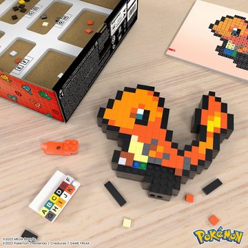 Mattel® Konstruktionsspielsteine Pokémon Glumanda Pixel Art