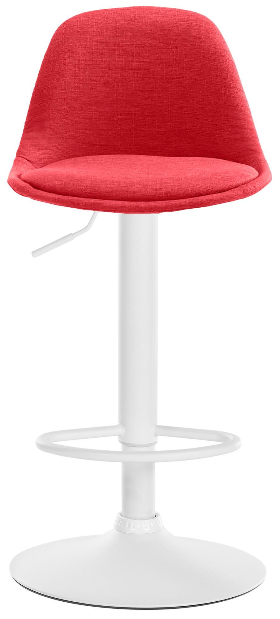 CLP Barhocker Kiel Stoff, mit Lehne und Fußstütze