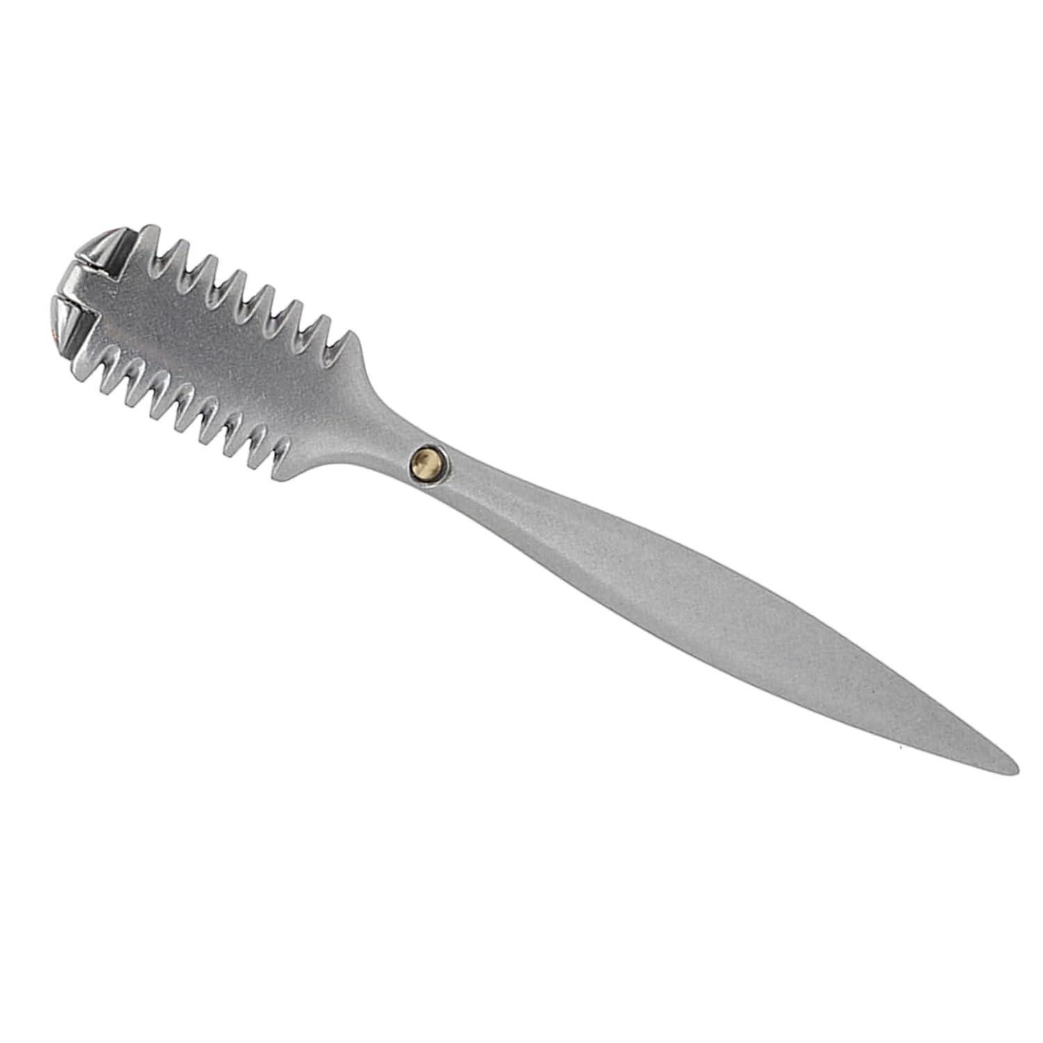 LuxusKollektion Schneidekamm Doppelseitiger Effilierkamm Haarschneider Kamm Haarkamm aus Metall