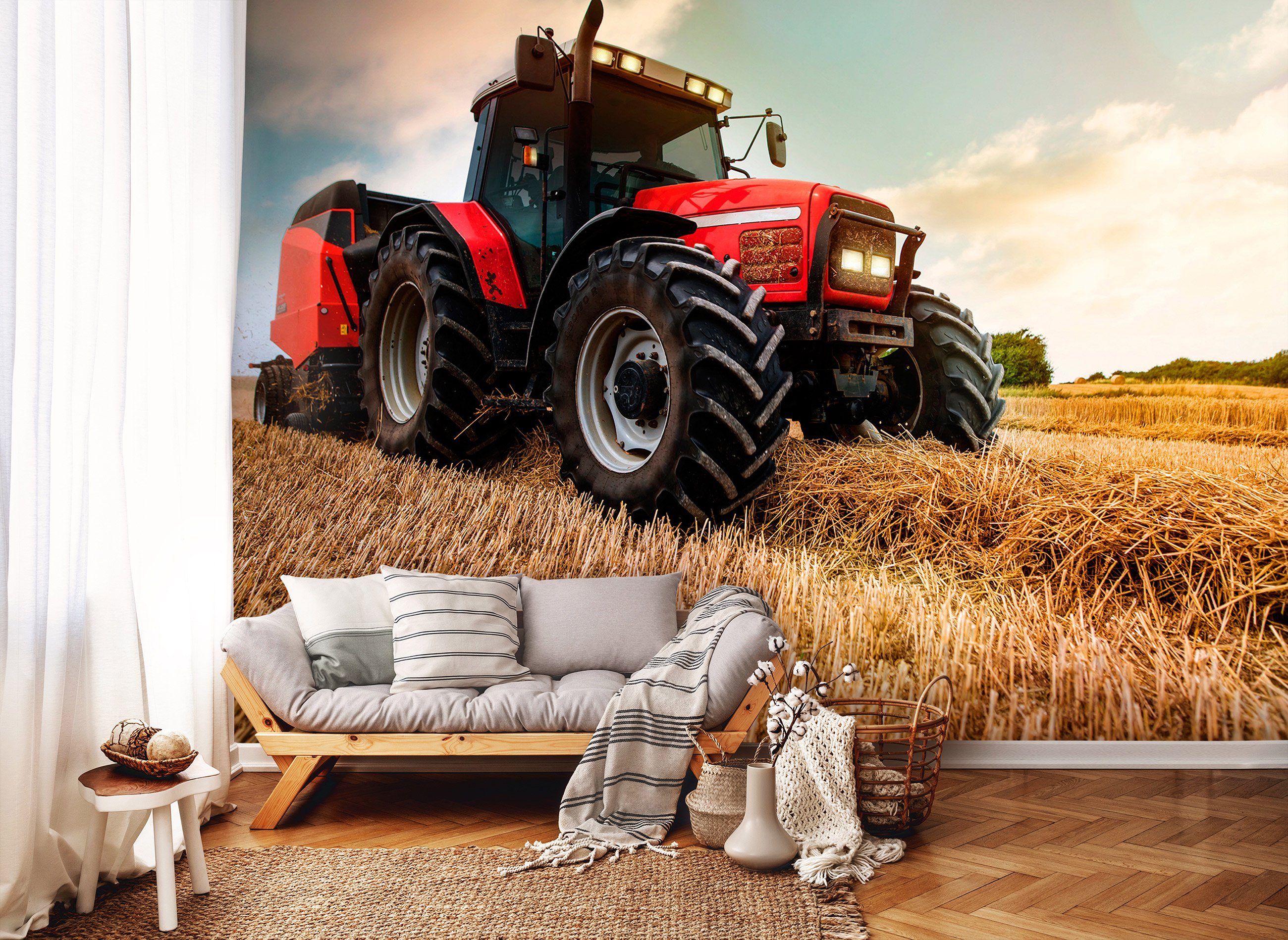Wallarena Fototapete Kinderzimmer Jungen Traktor Kinder günstig online kaufen