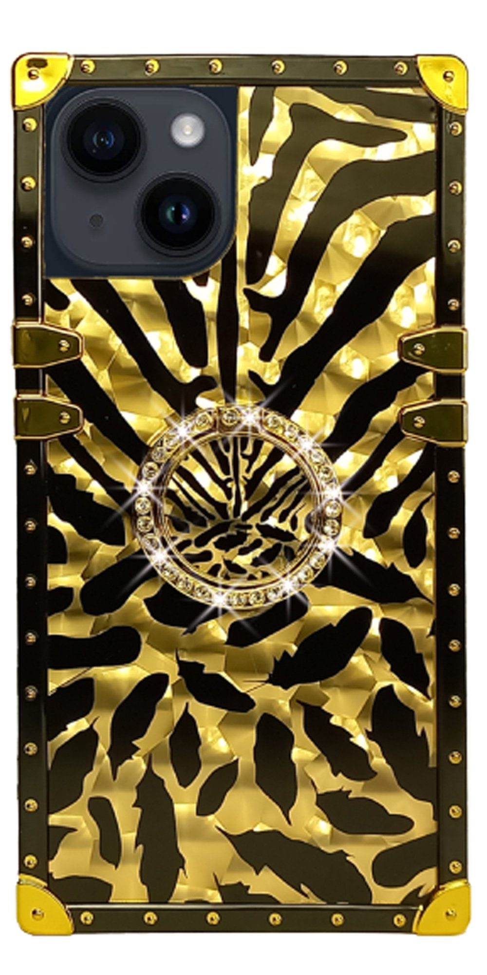 Traumhuelle Handyhülle 3D FEDER TPU HÜLLE für iPhone 15 Samsung A14 A34 A54 S23 S22 S21 S24, S20 Plus Ultra A13 A23 A52 FE Ring Strass Case schwarz gold Cover