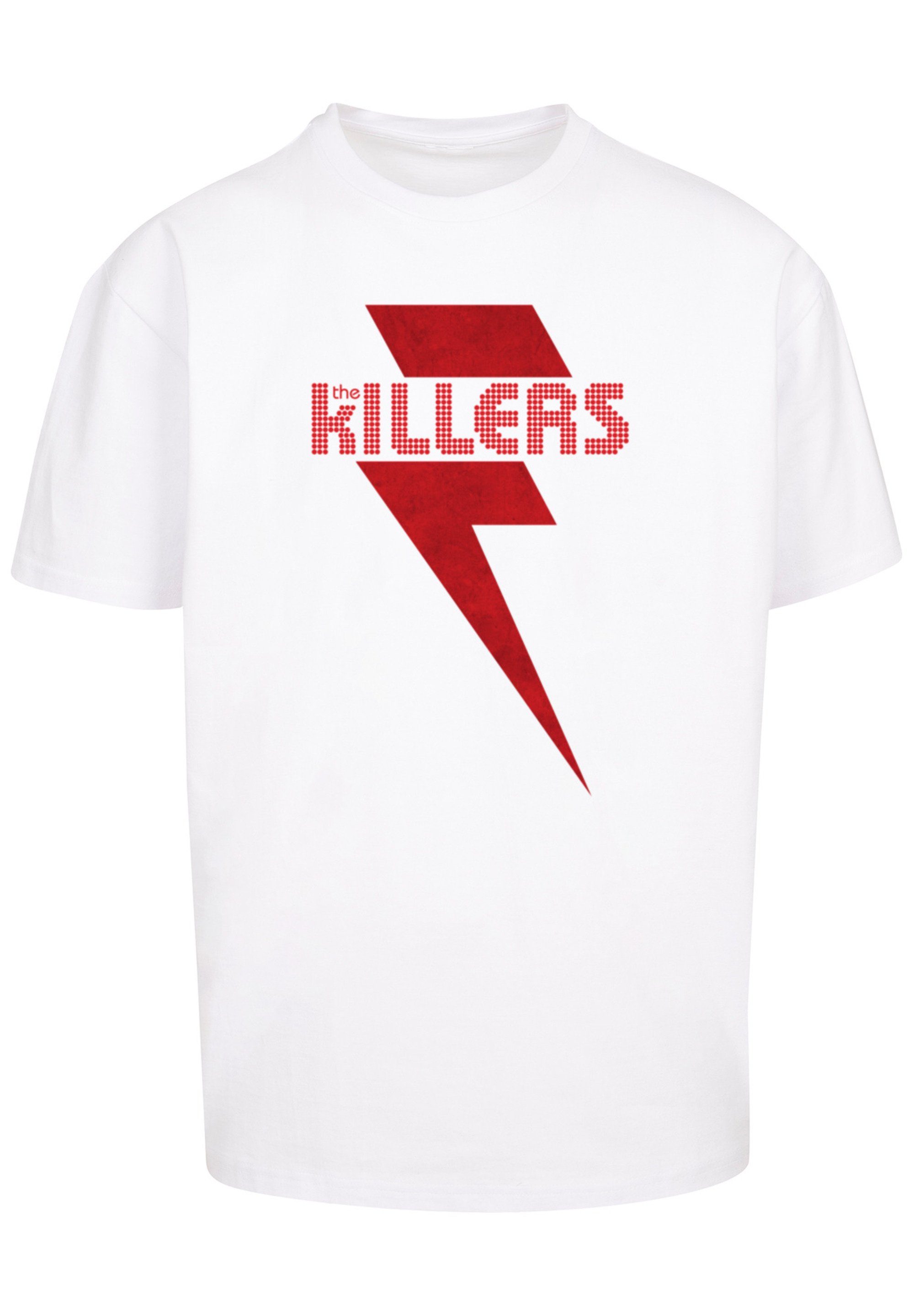 Red Band Rock The T-Shirt F4NT4STIC Print Killers Bolt weiß